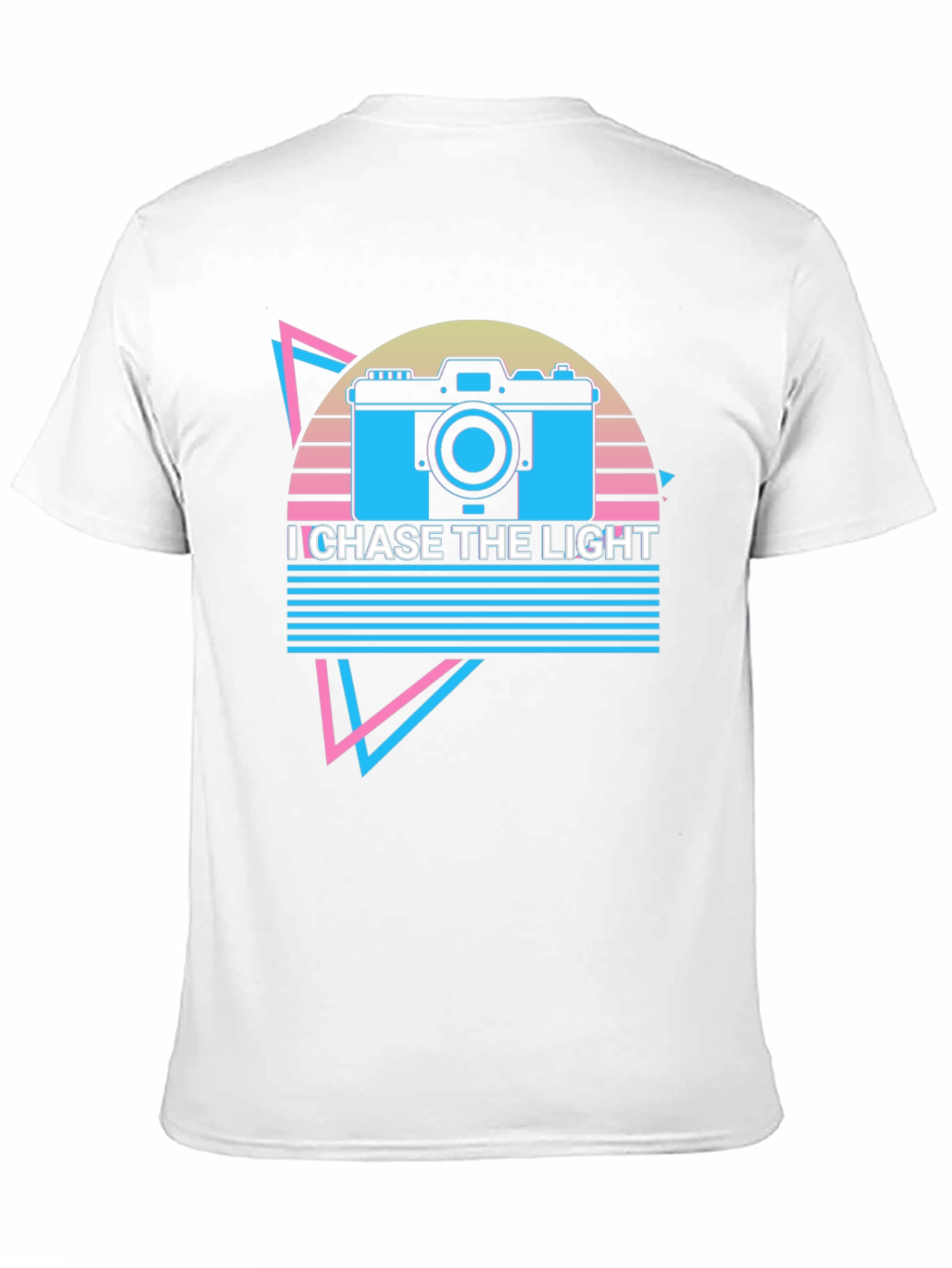 I Chase The Light Retro Camera Graphic T-Shirt