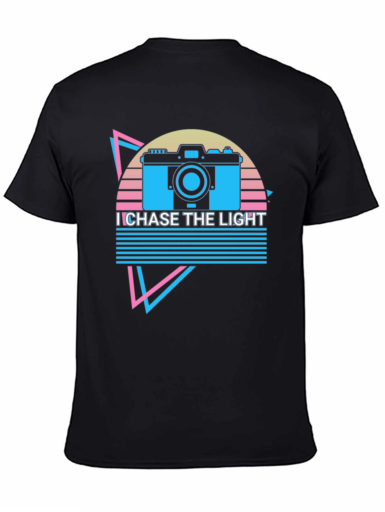 I Chase The Light Retro Camera Graphic T-Shirt
