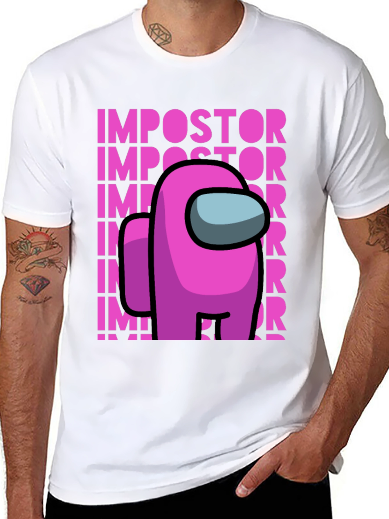 Among Us Impostor T-Shirt - Crewmate Gaming Tee