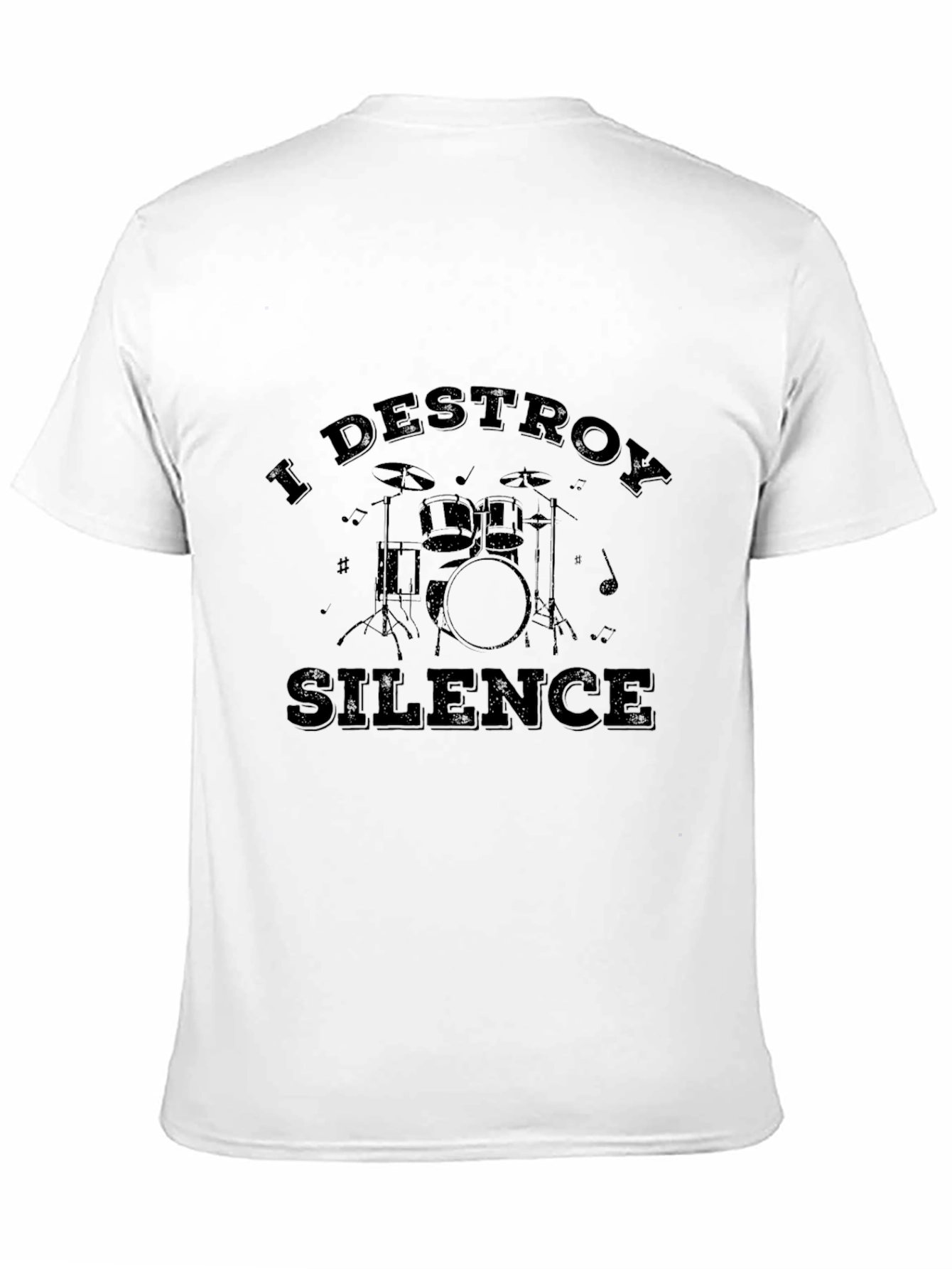 I Destroy Silence Drummer T-Shirt - Black