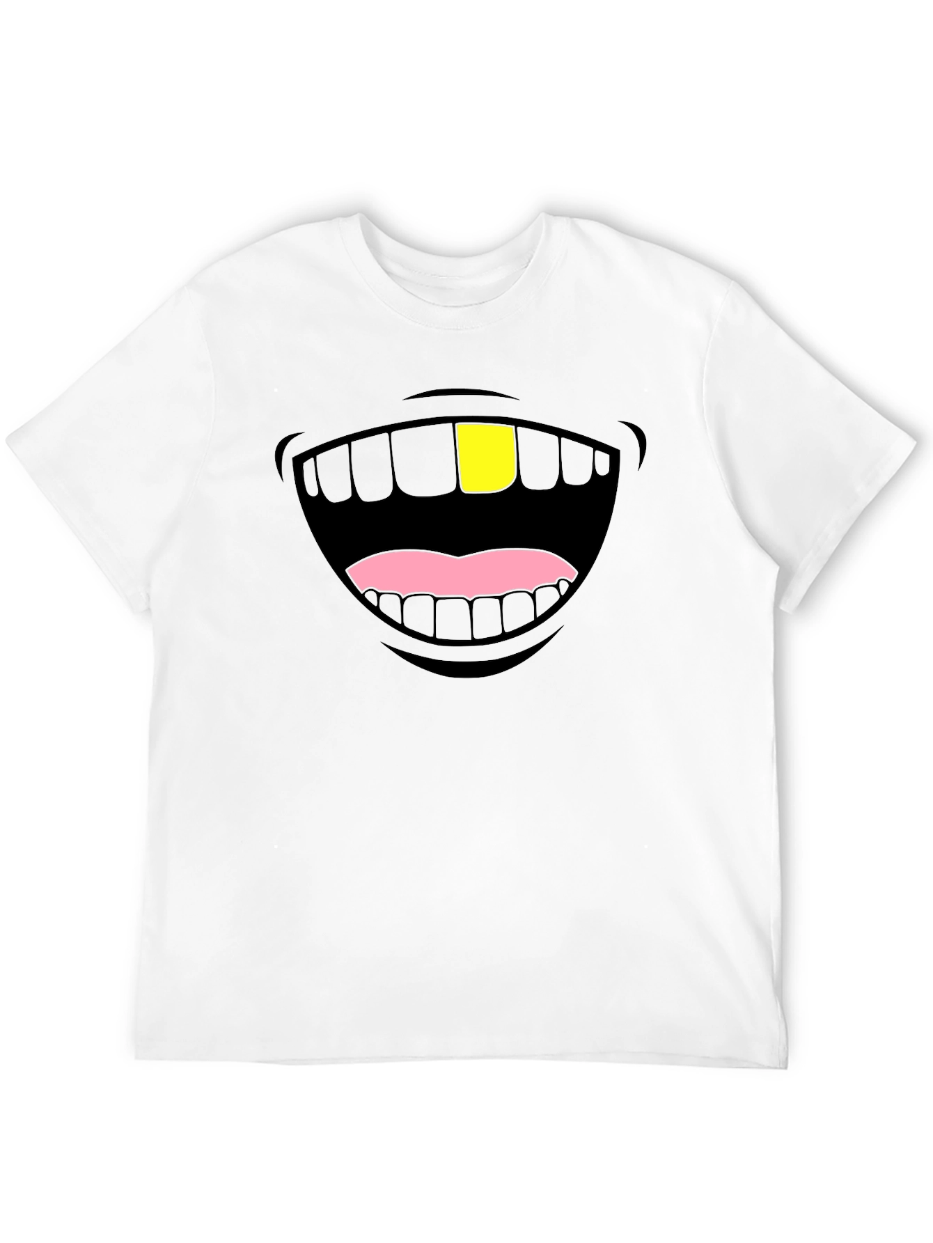 Funny Gold Tooth Graphic T-Shirt