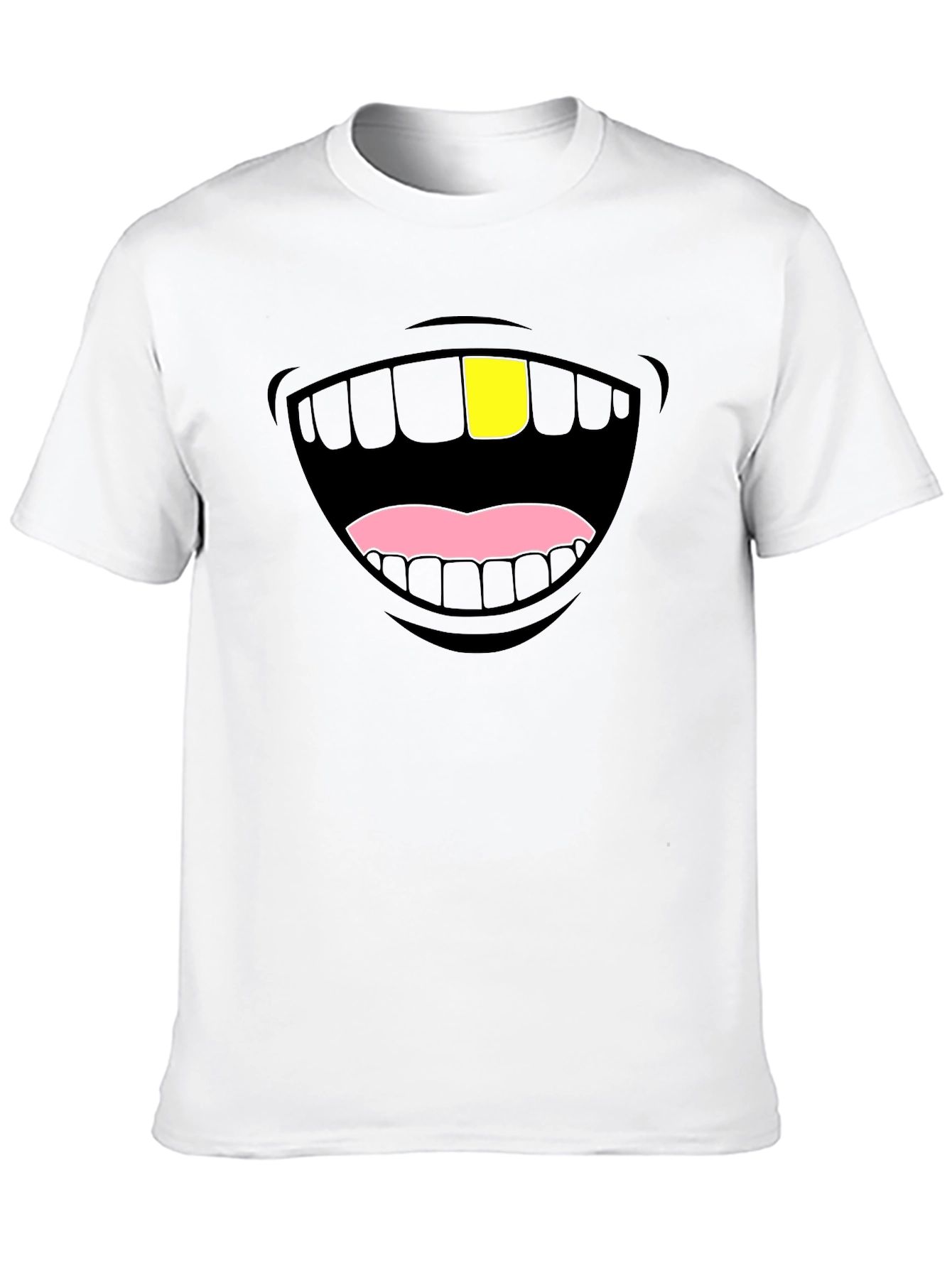 Funny Gold Tooth Graphic T-Shirt