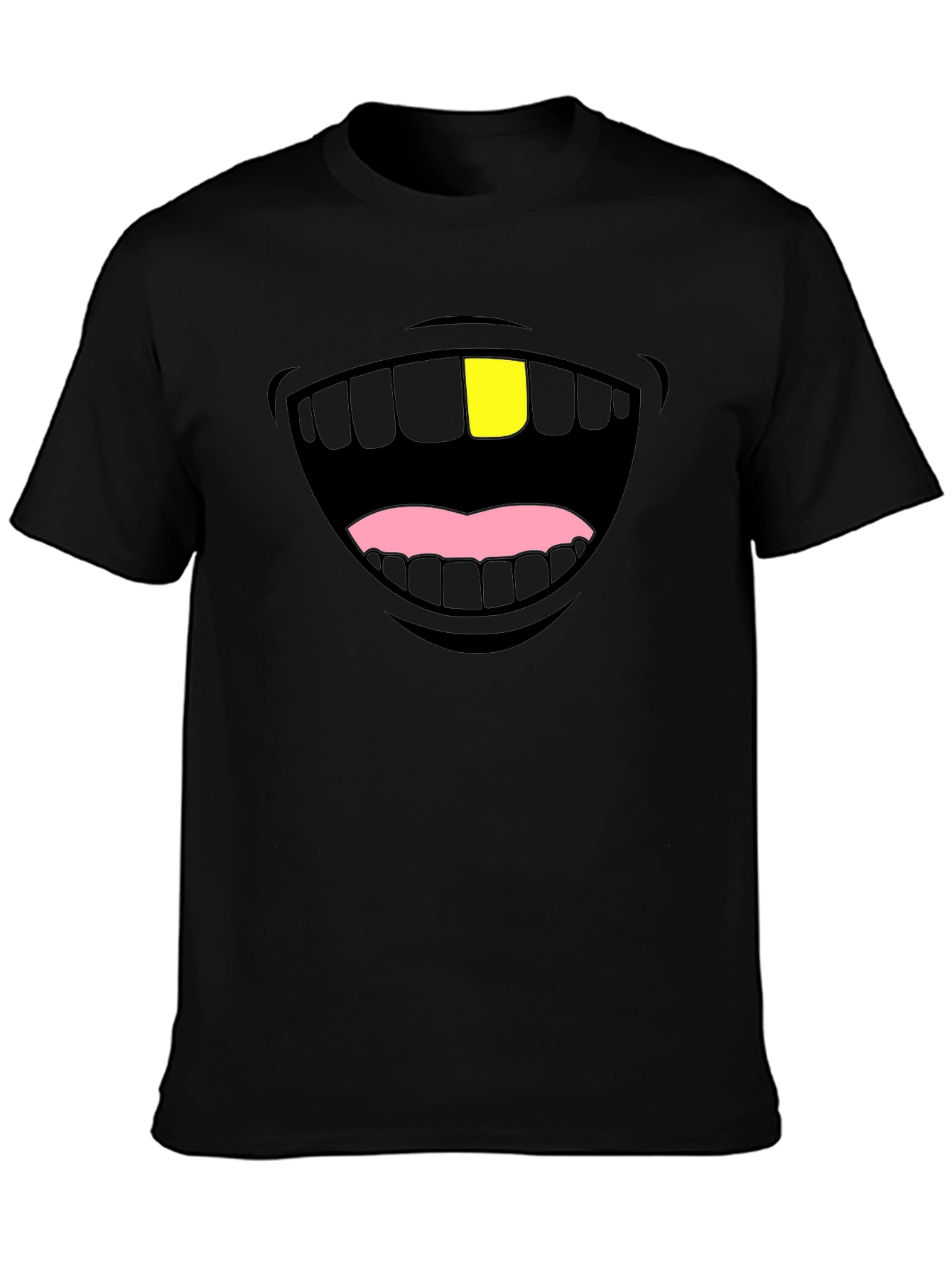Funny Gold Tooth Graphic T-Shirt
