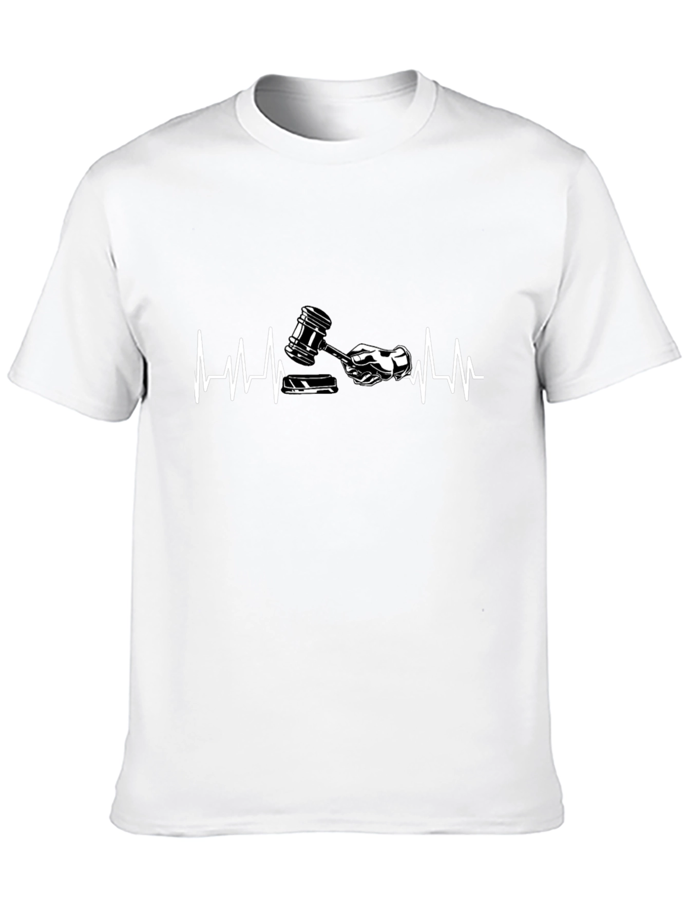Lawyer Heartbeat Graphic Tee - Black