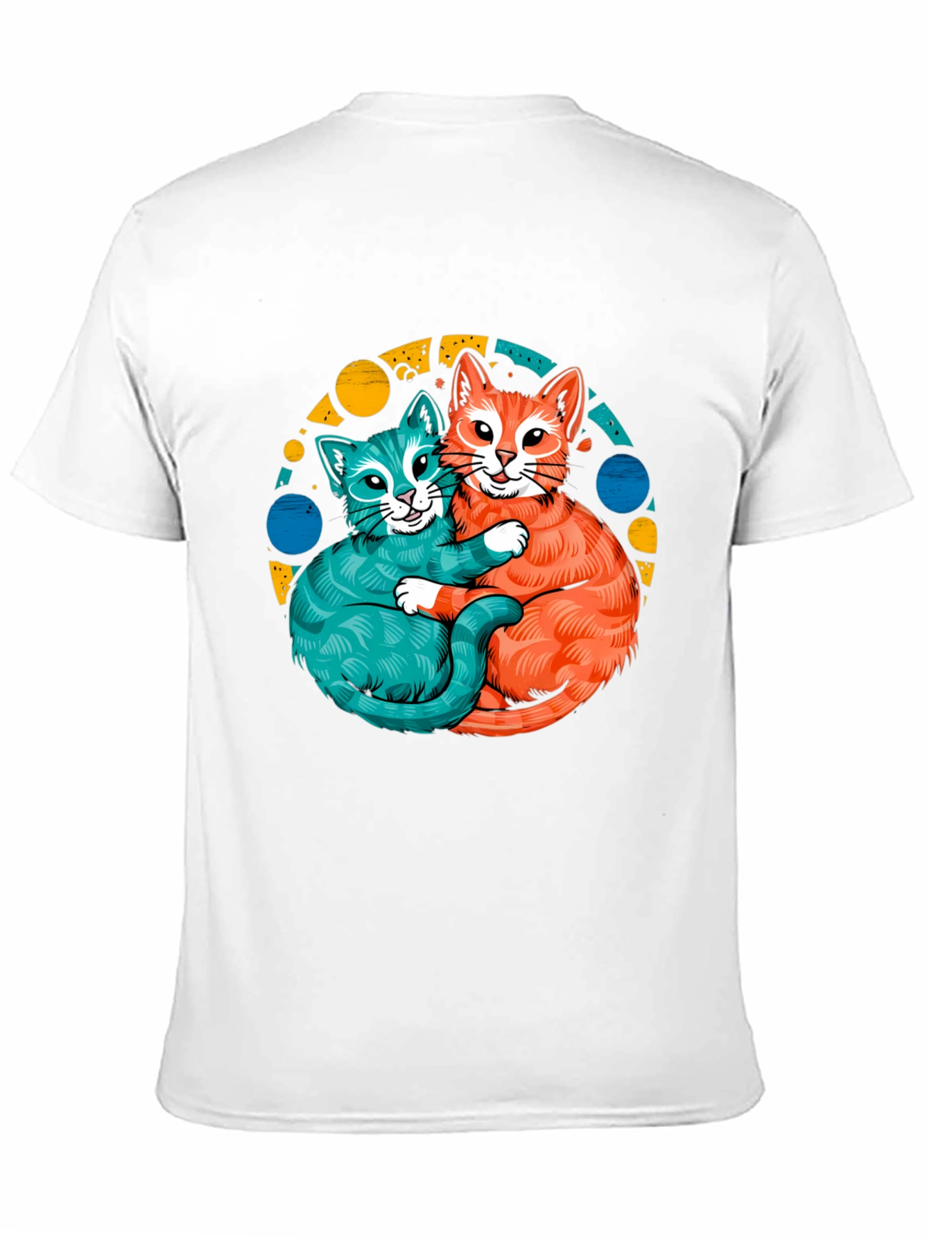 Cat Hug T-Shirt - Cute Kitten Graphic Tee