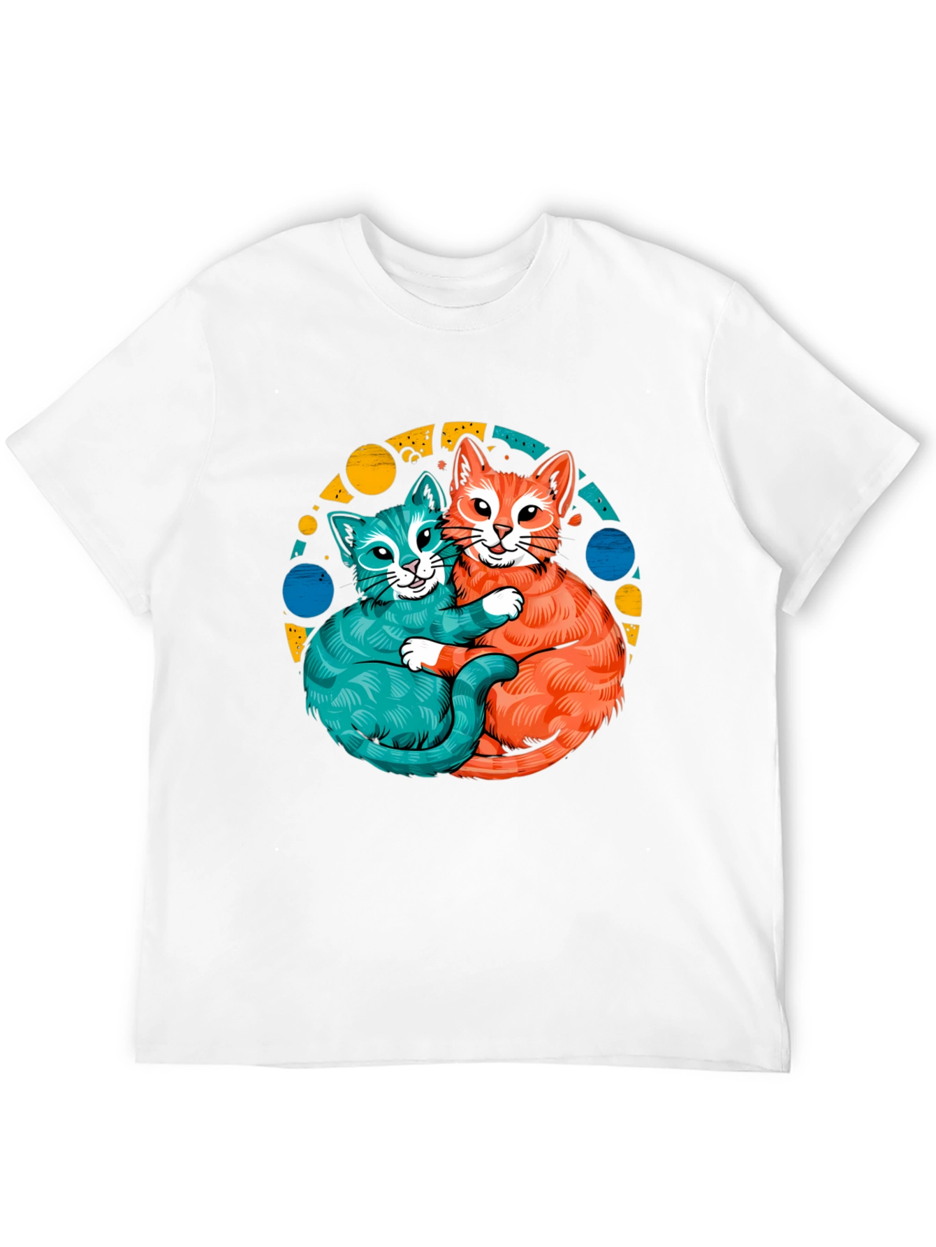Cat Hug T-Shirt - Cute Kitten Graphic Tee