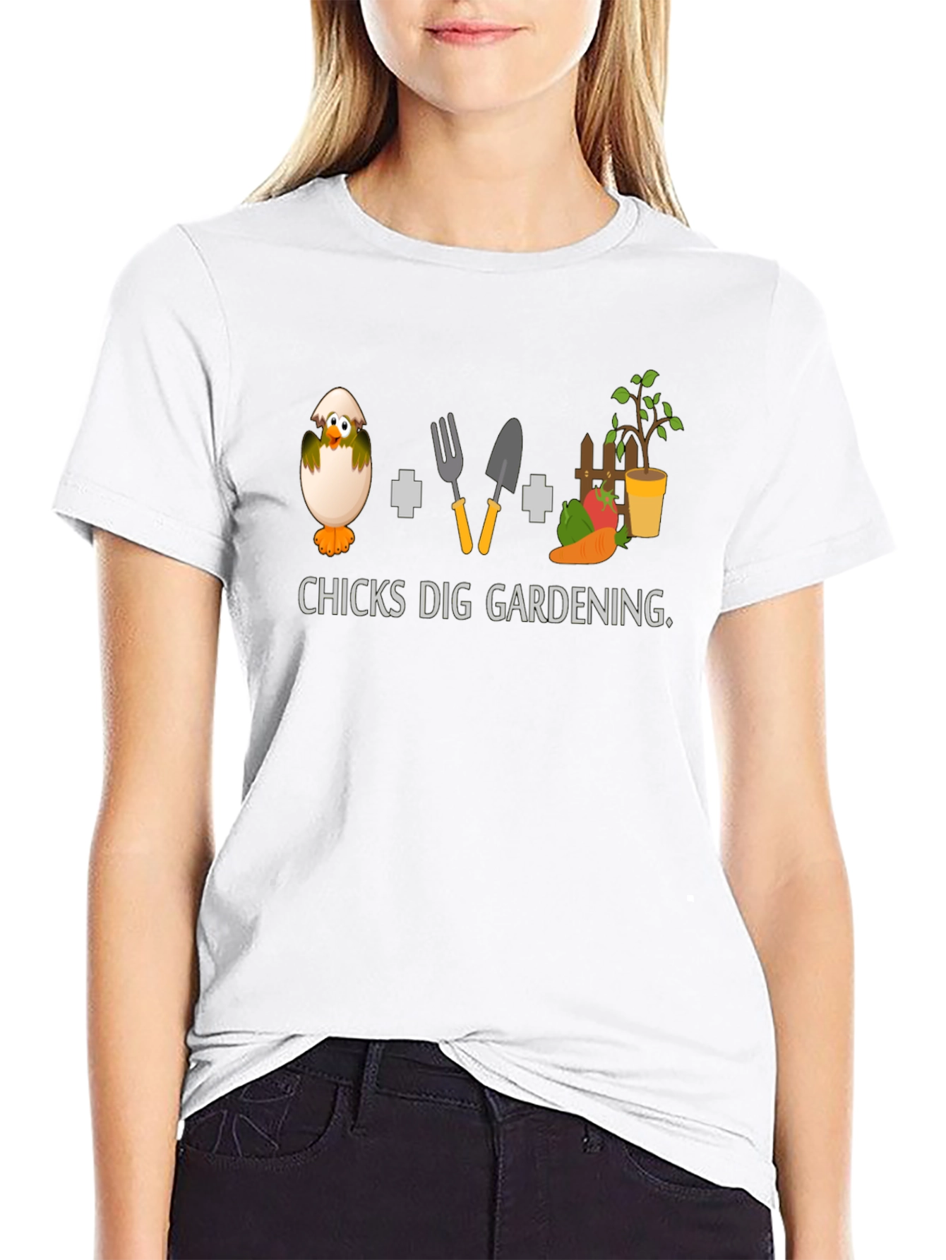 Chicks Dig Gardening Graphic T-Shirt