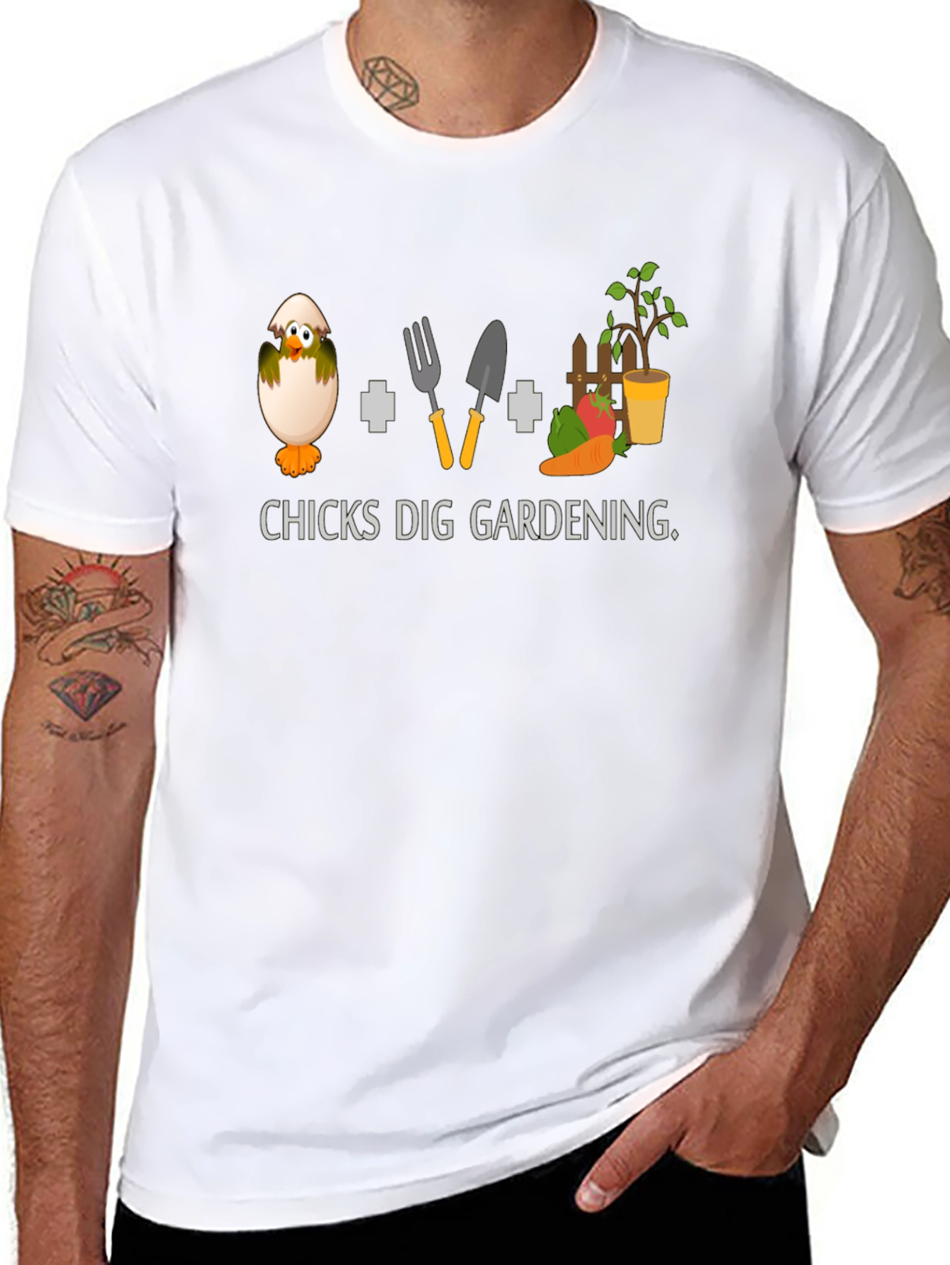 Chicks Dig Gardening Graphic T-Shirt