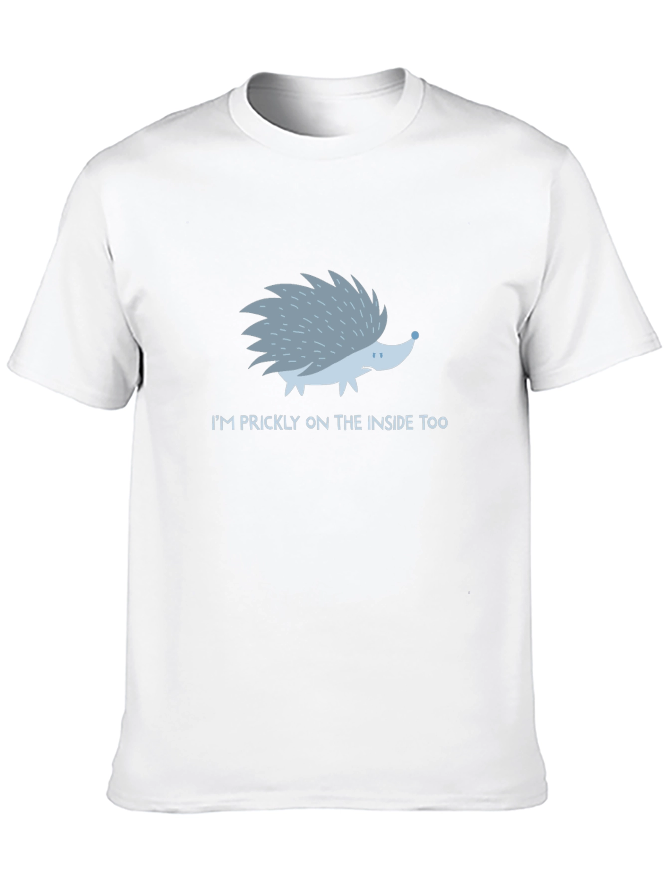 Prickly Inside Hedgehog T-Shirt - Mens Black Tee