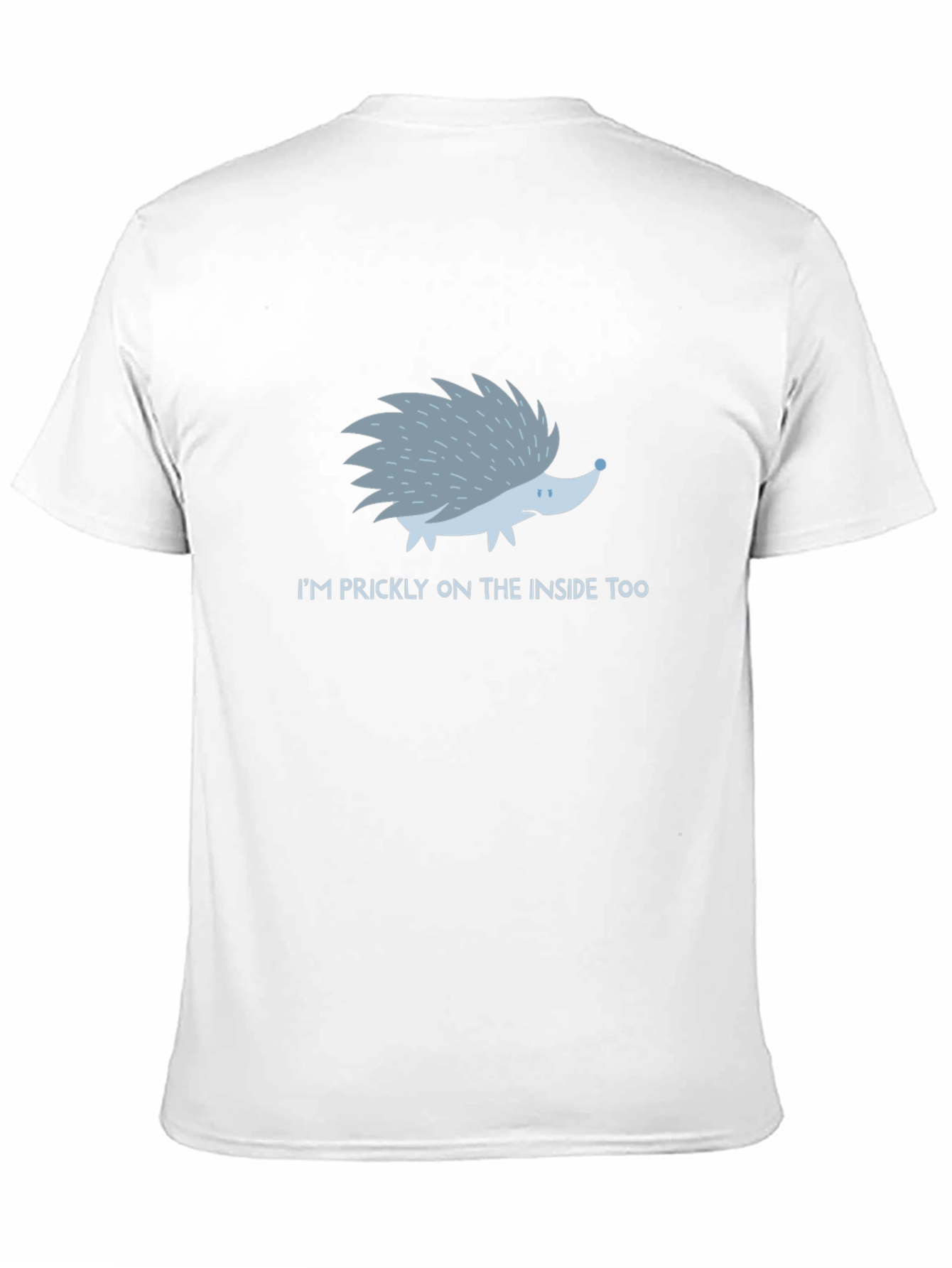 Prickly Inside Hedgehog T-Shirt - Mens Black Tee
