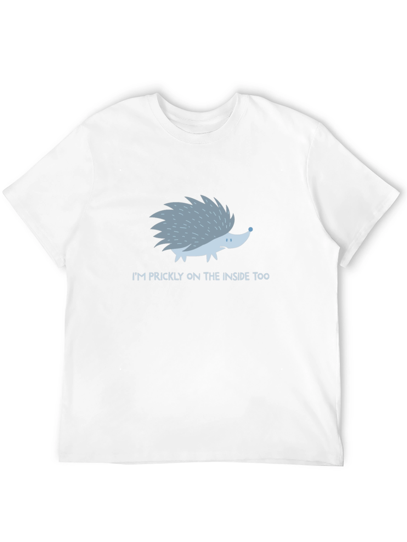 Prickly Inside Hedgehog T-Shirt - Mens Black Tee