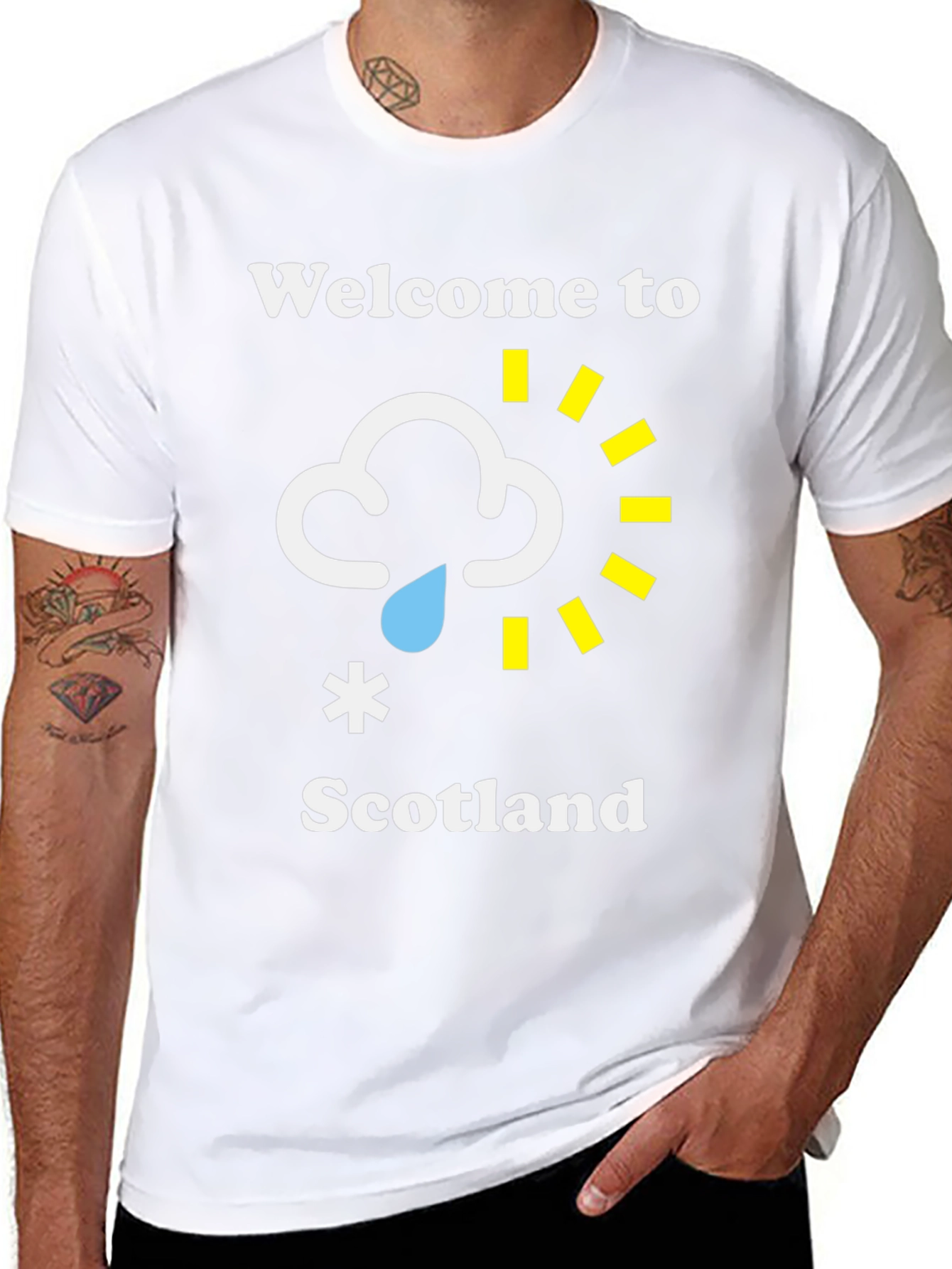 Welcome to Scotland Funny Weather Graphic Tee