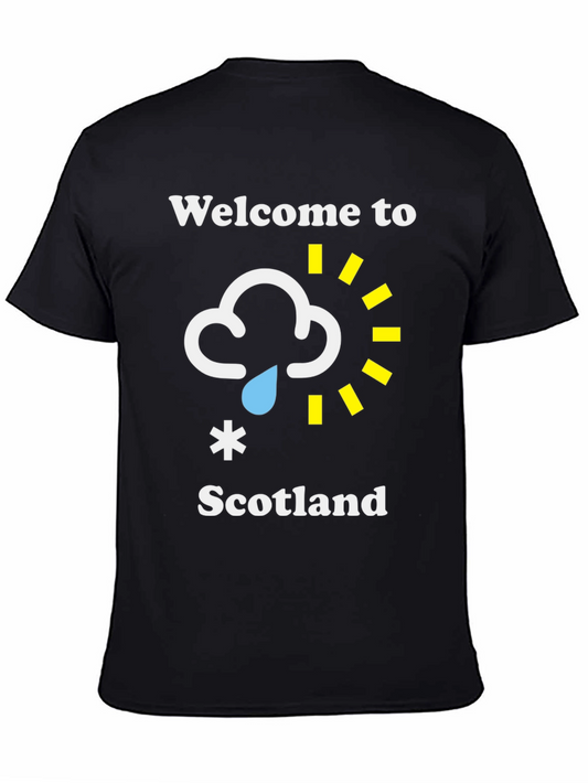 Welcome to Scotland Funny Weather Graphic Tee