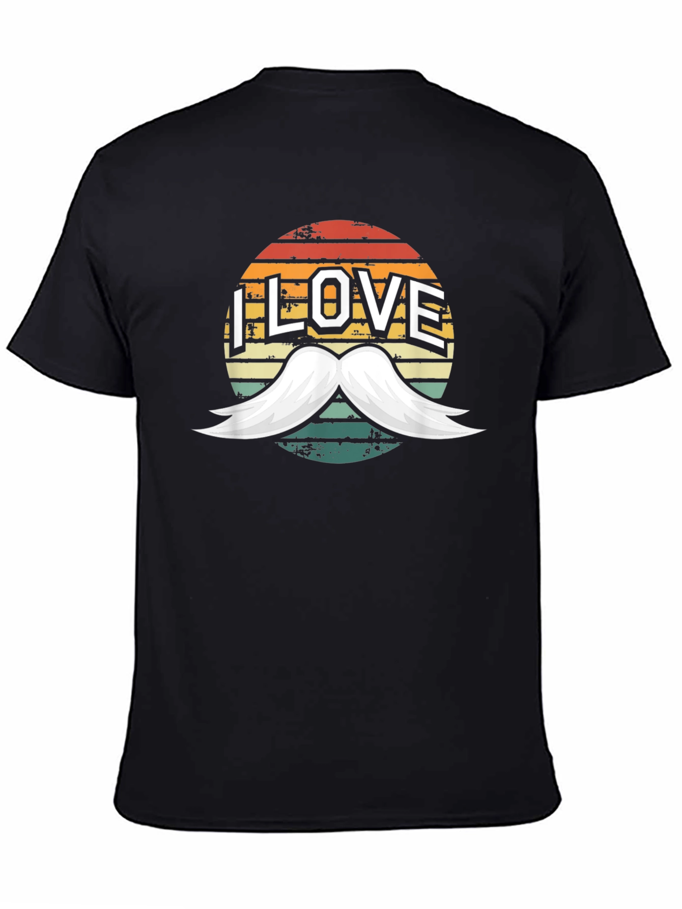 I Love Mustache T-Shirt - Novelty Design