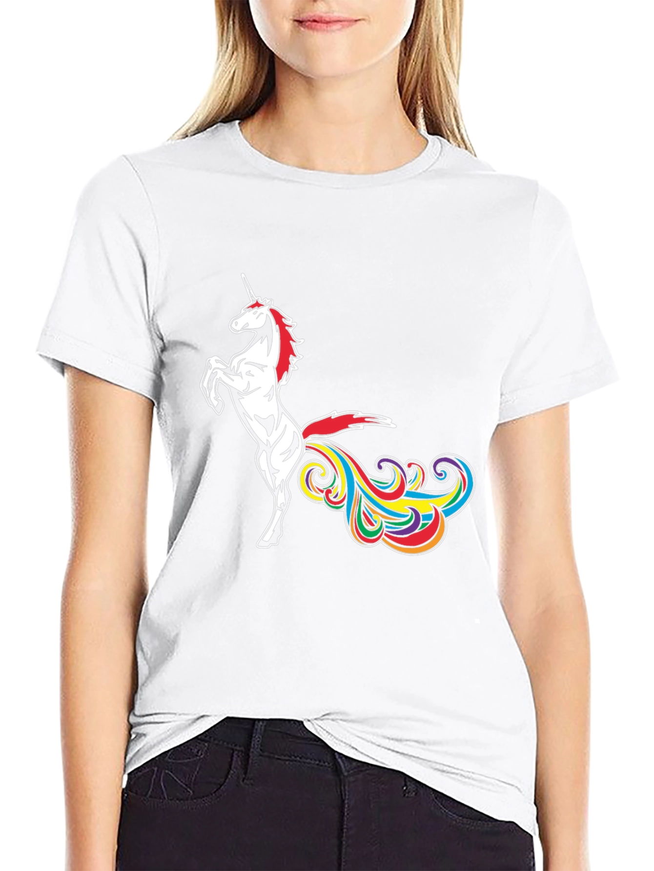Unicorn Rainbow Funny Tee