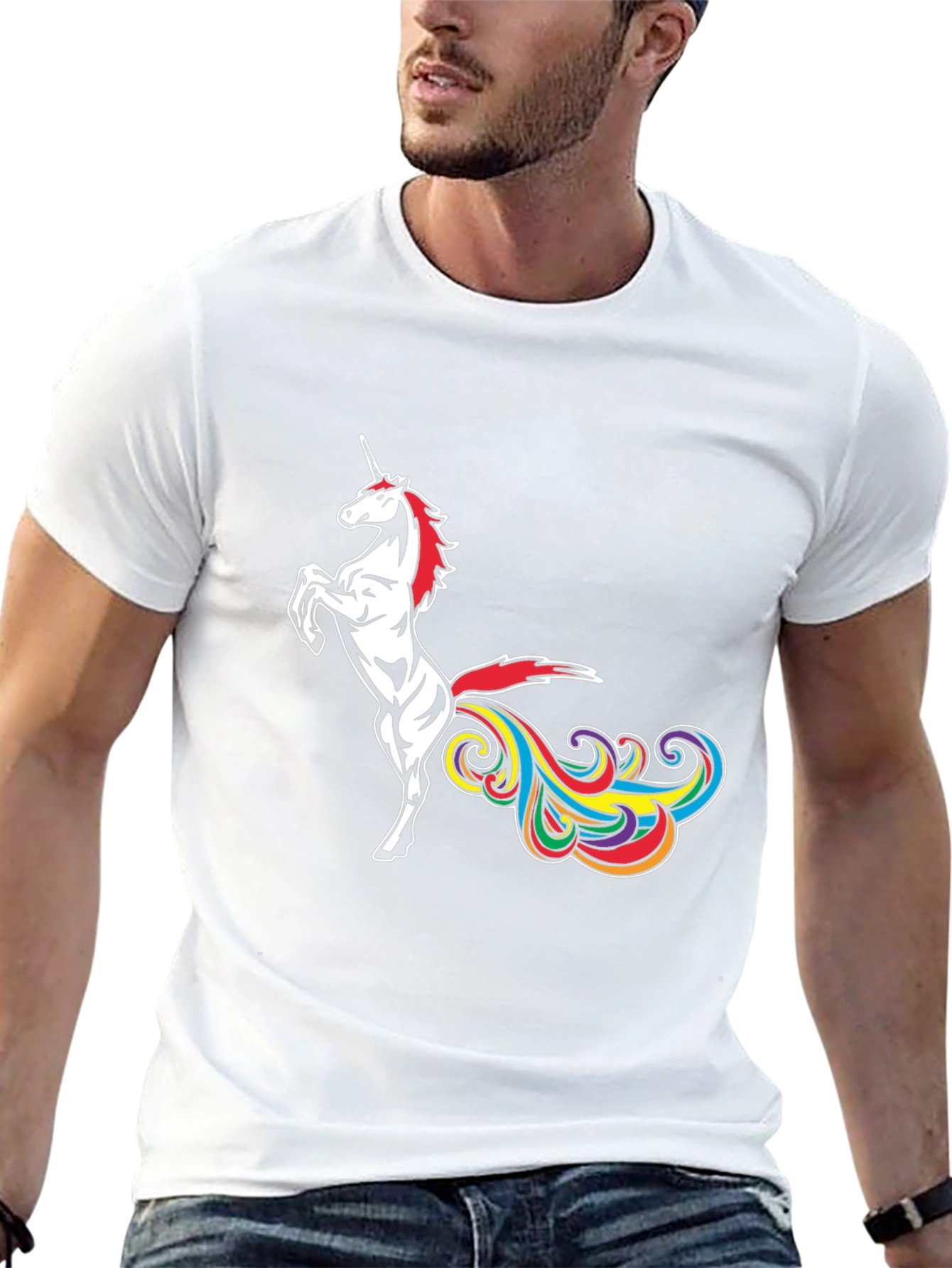 Unicorn Rainbow Funny Tee