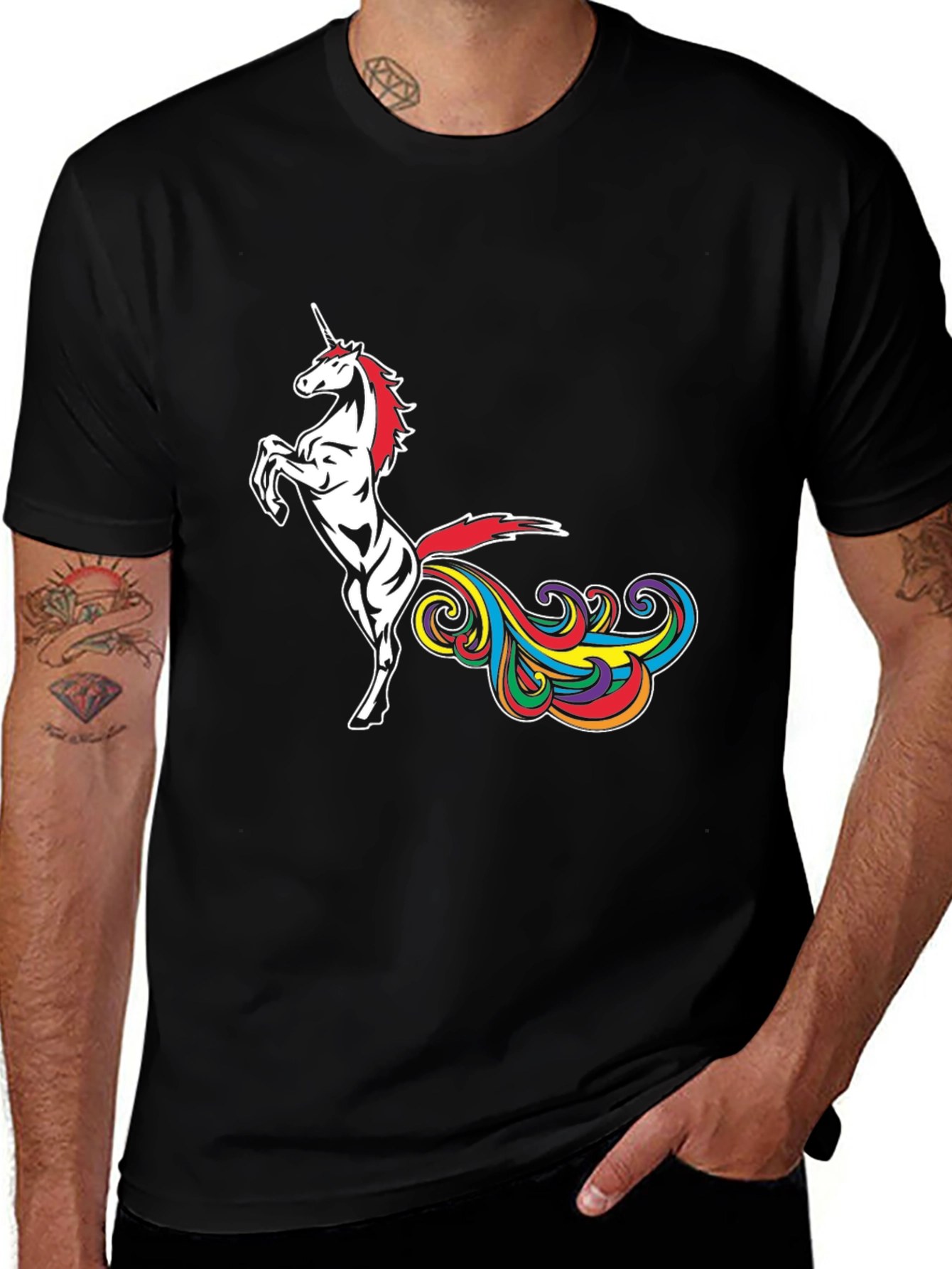 Unicorn Rainbow Funny Tee