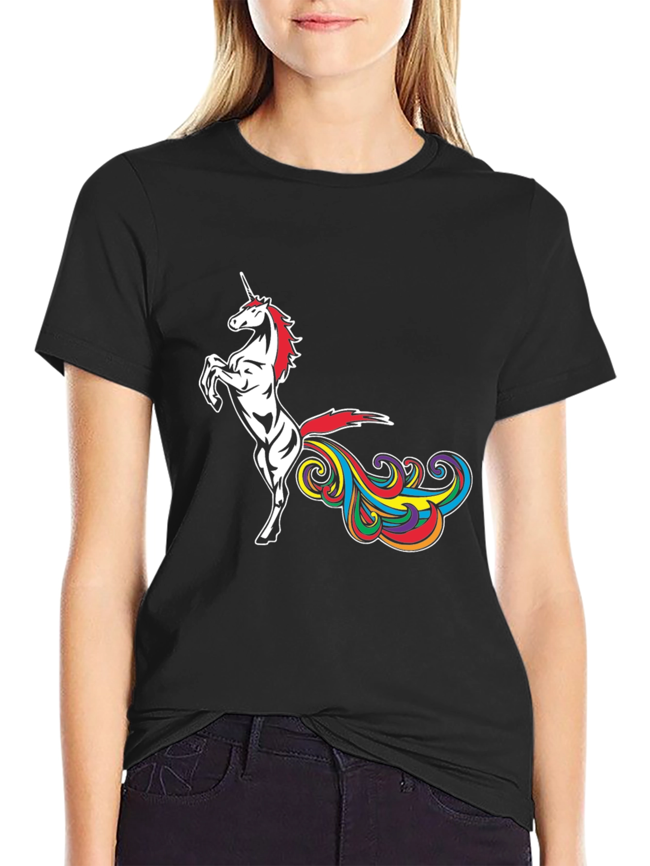 Unicorn Rainbow Funny Tee