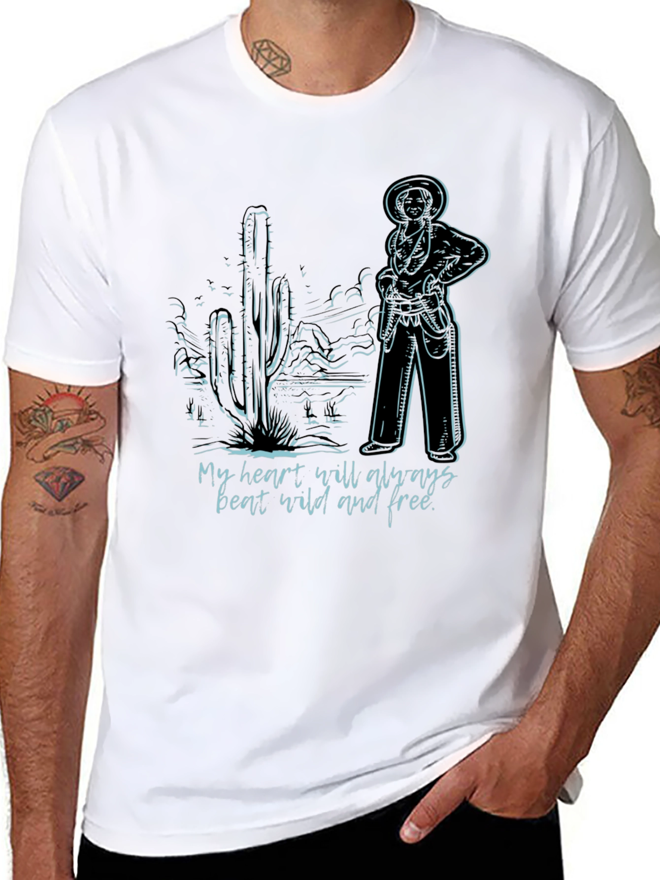 Wild Heart Cowboy Graphic Tee
