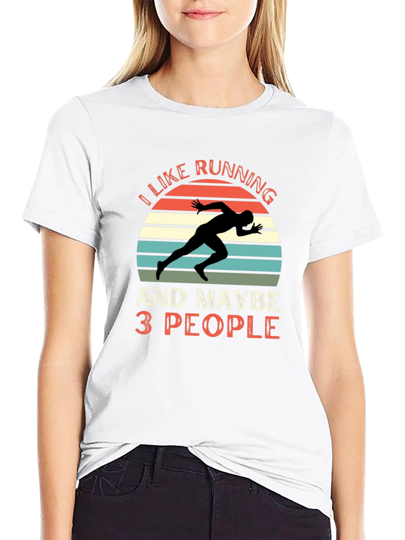 I Like Running and Maybe 3 People T-Shirt