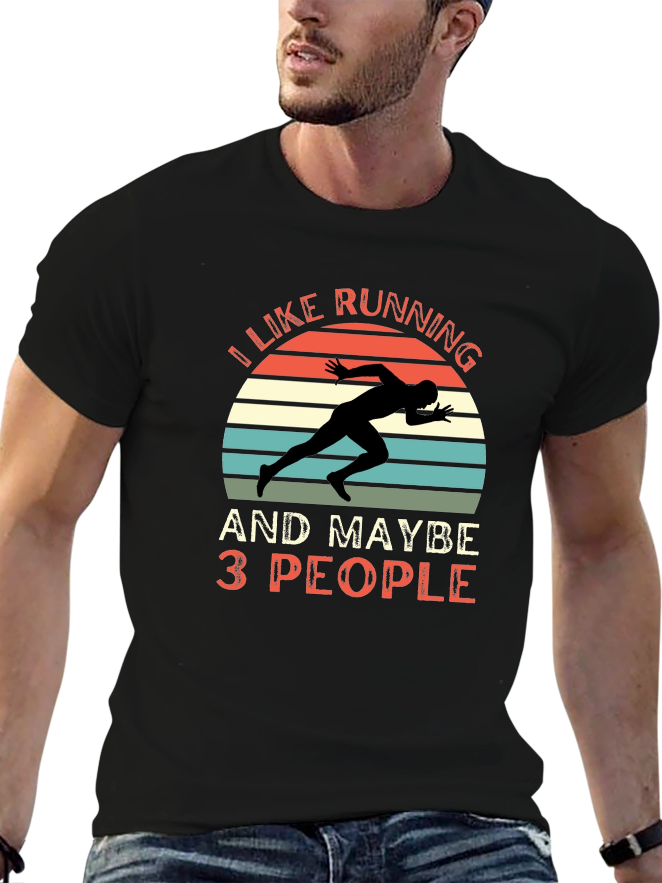 I Like Running and Maybe 3 People T-Shirt
