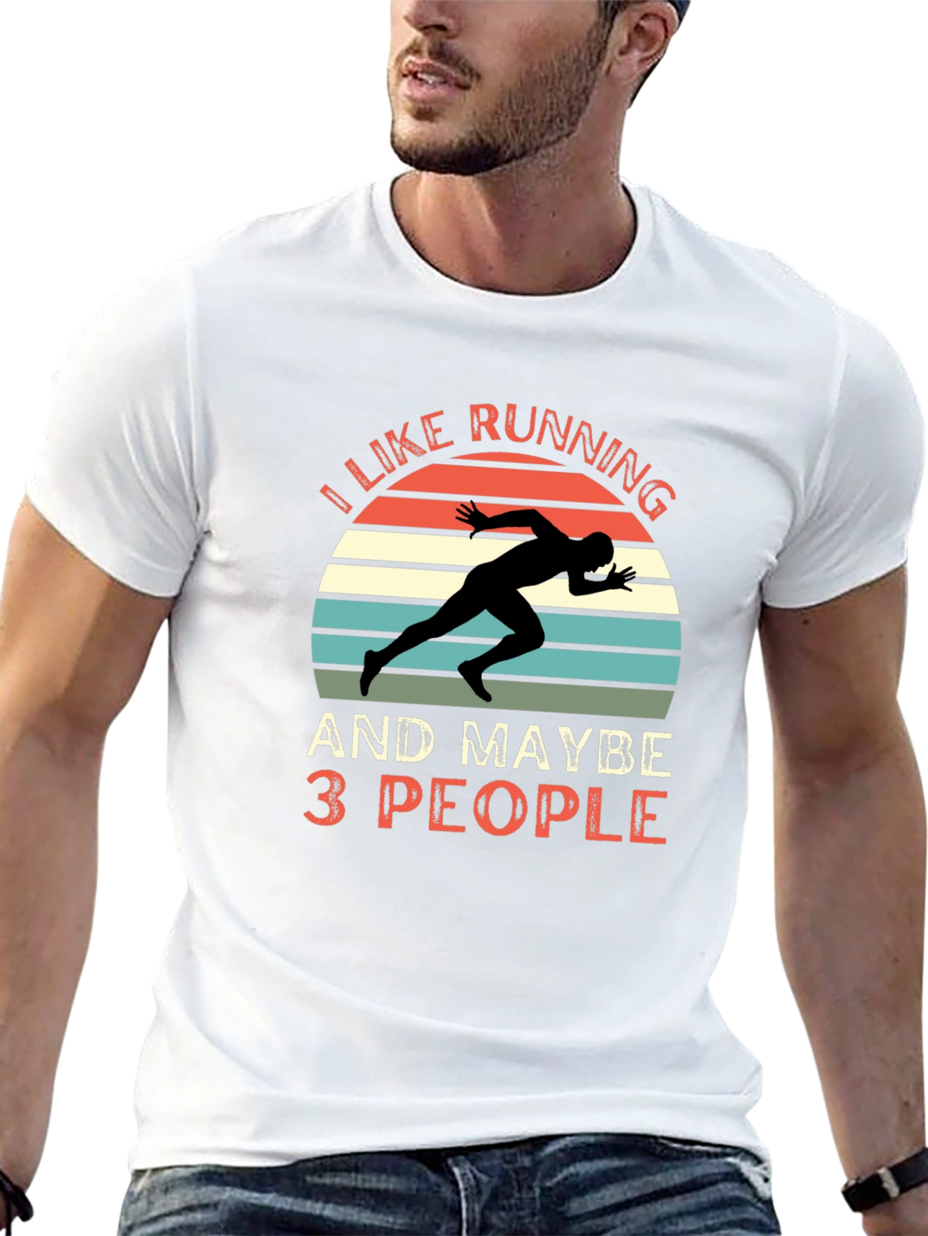 I Like Running and Maybe 3 People T-Shirt