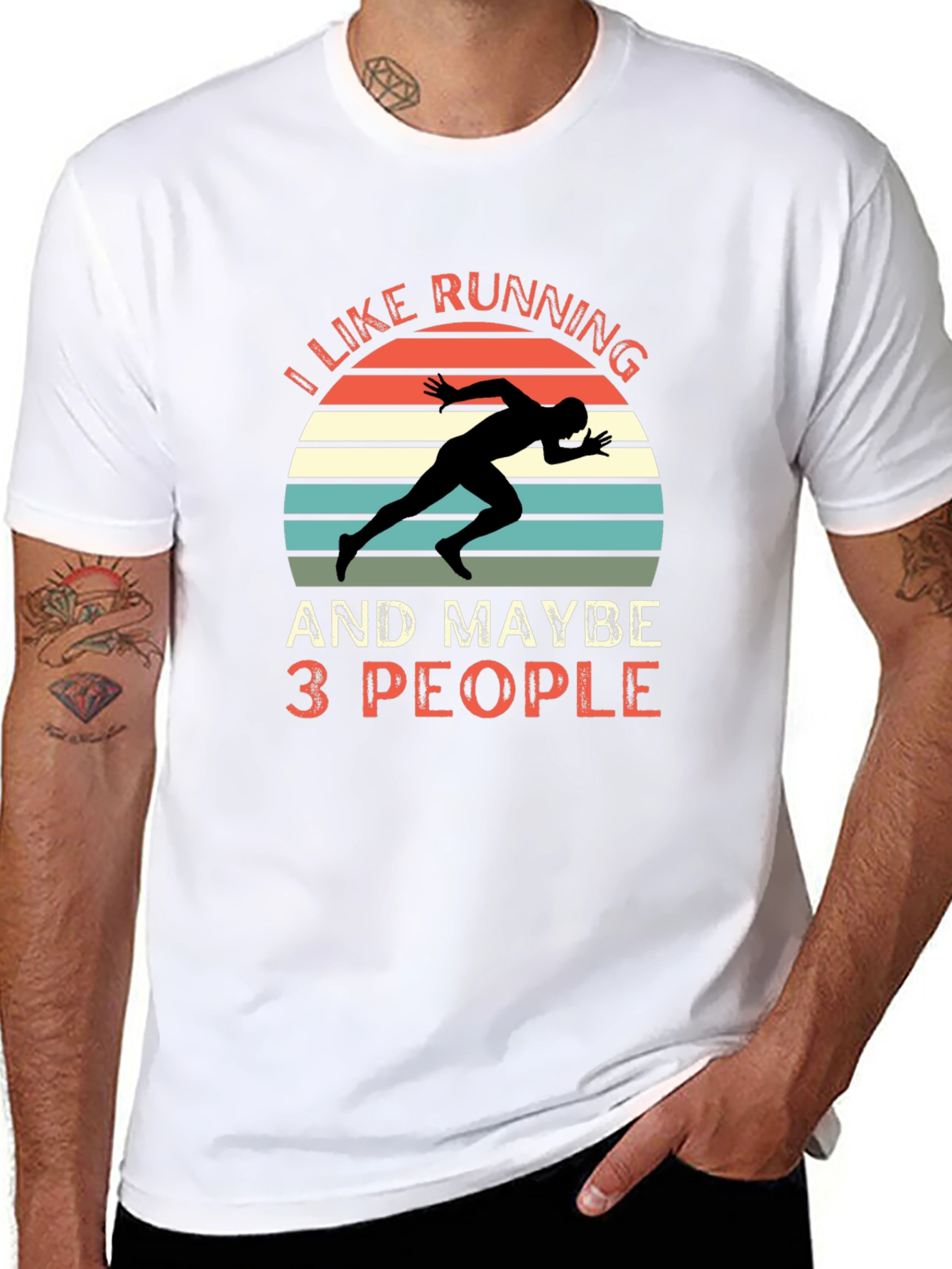 I Like Running and Maybe 3 People T-Shirt