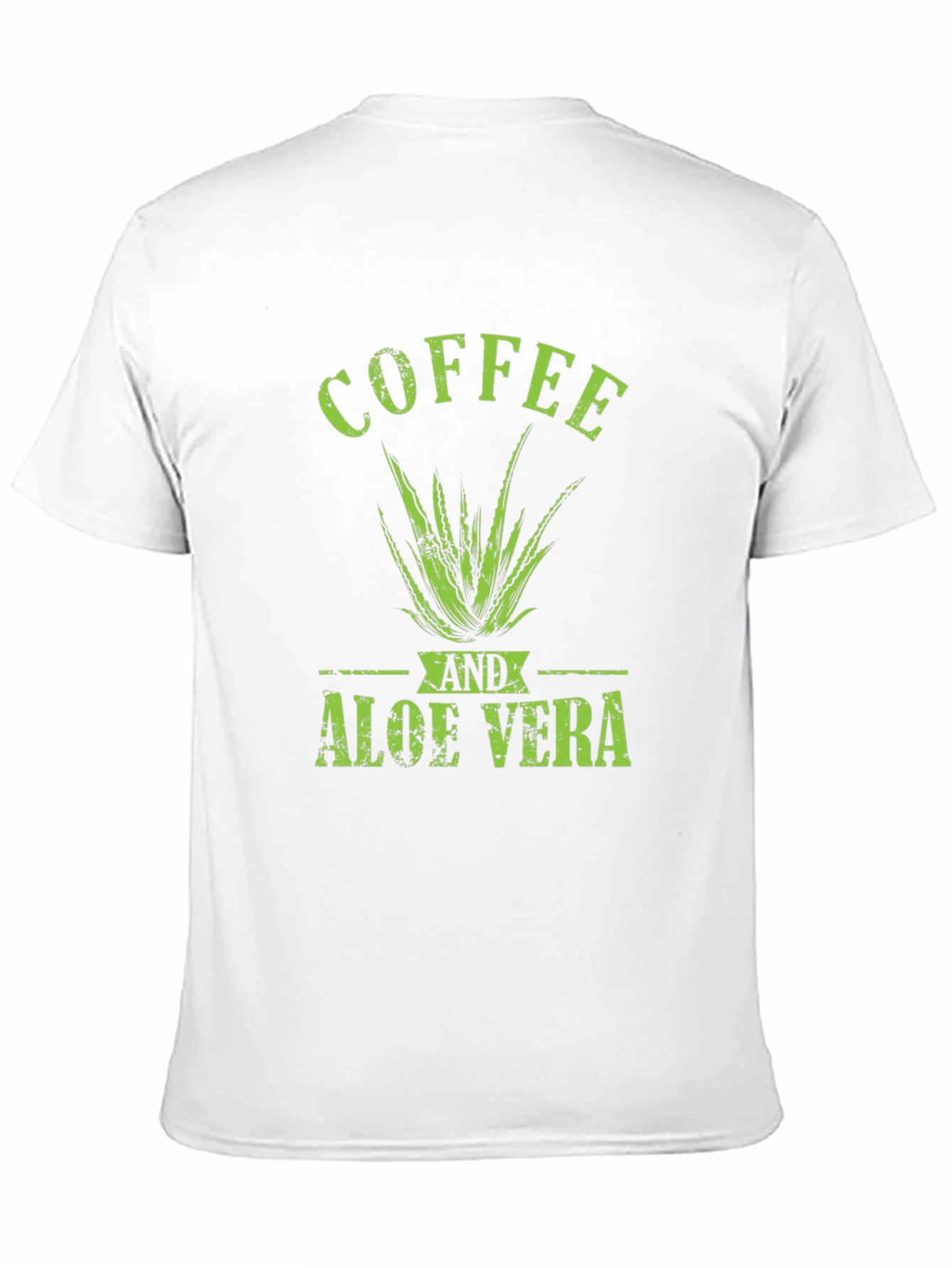 Coffee and Aloe Vera T-Shirt - Green Graphic Tee