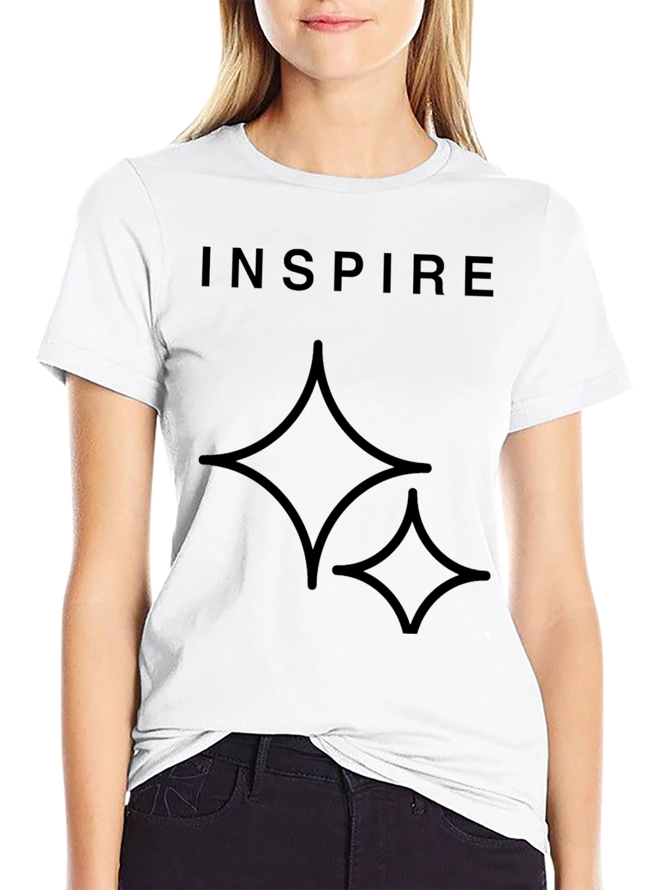 Inspire Black Graphic Tee