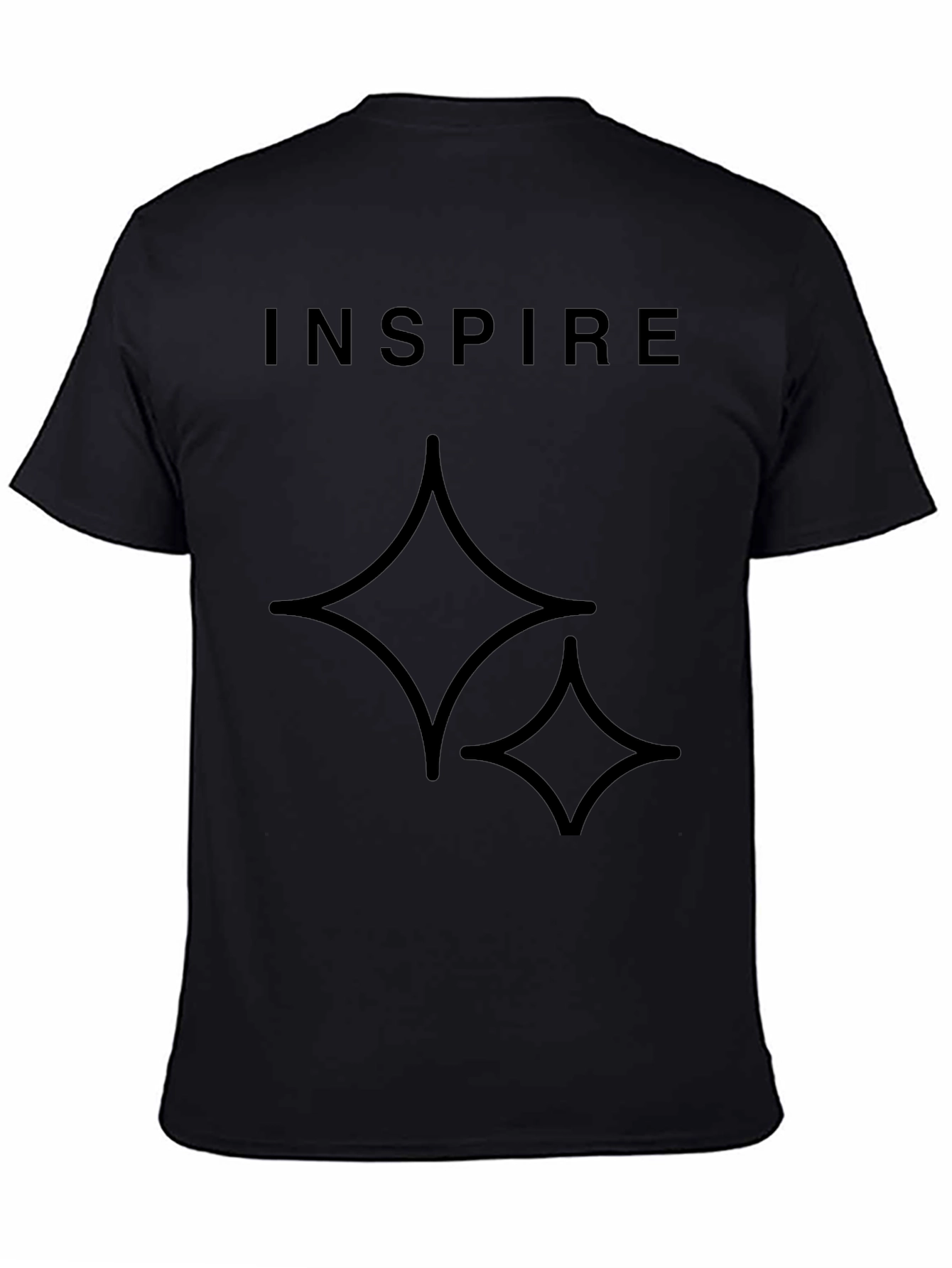 Inspire Black Graphic Tee