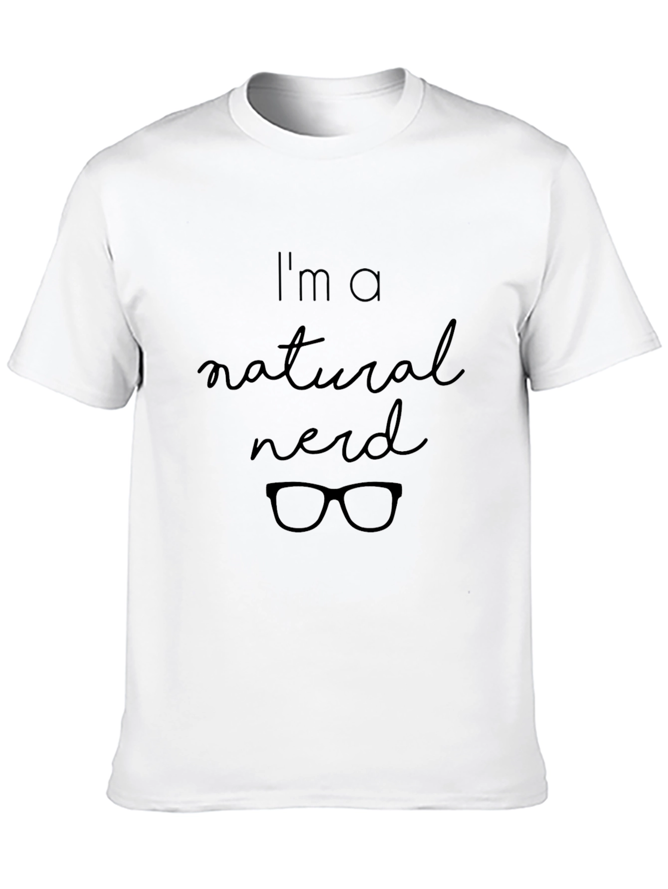 Natural Nerd T-Shirt - Black Cotton Tee