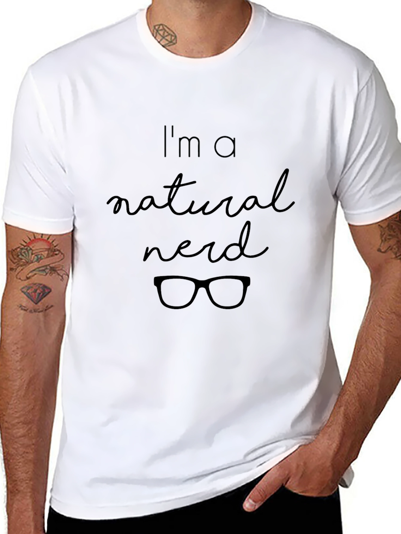 Natural Nerd T-Shirt - Black Cotton Tee