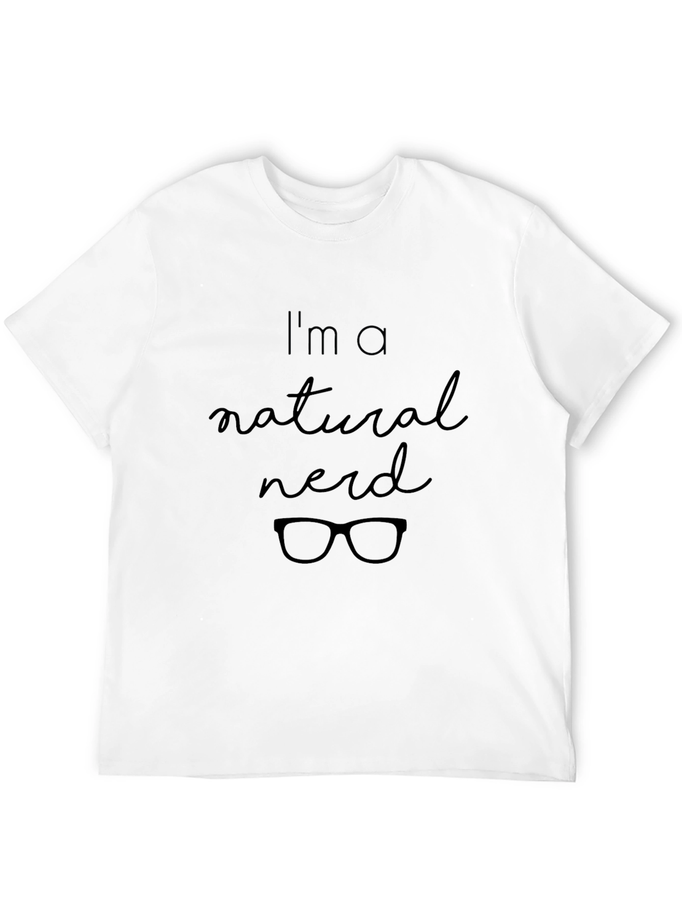 Natural Nerd T-Shirt - Black Cotton Tee