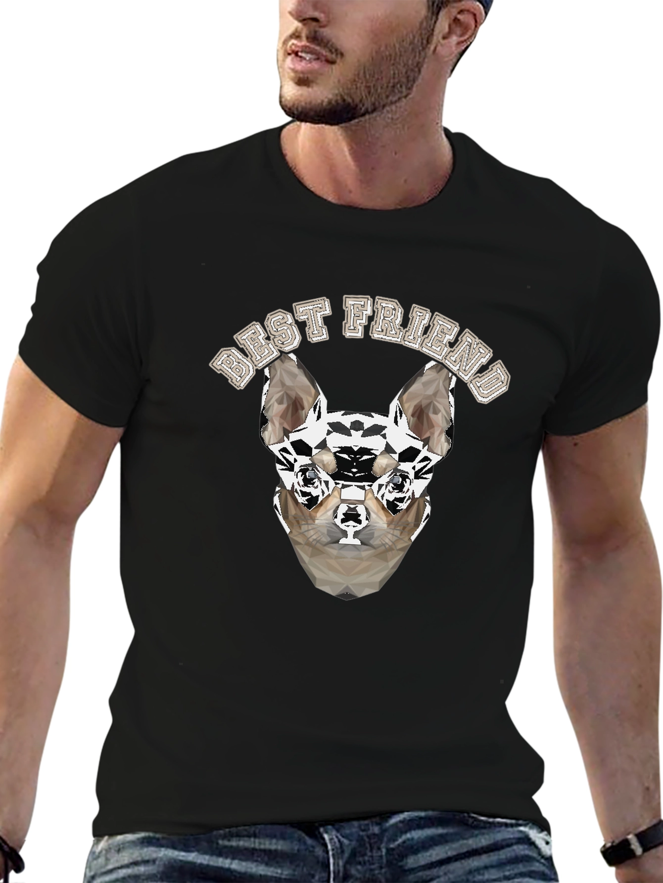 Best Friend Dog Graphic T-Shirt