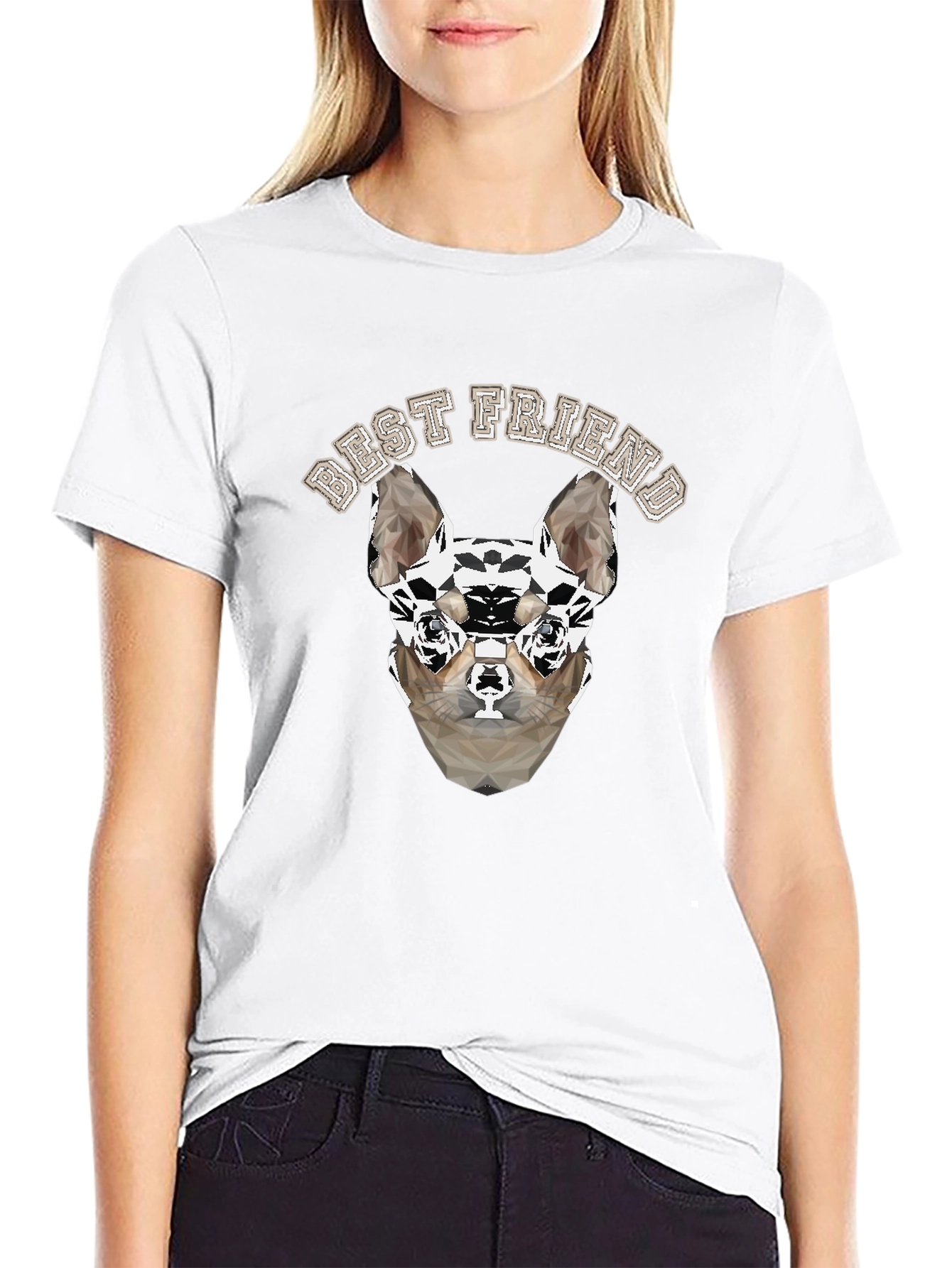 Best Friend Dog Graphic T-Shirt