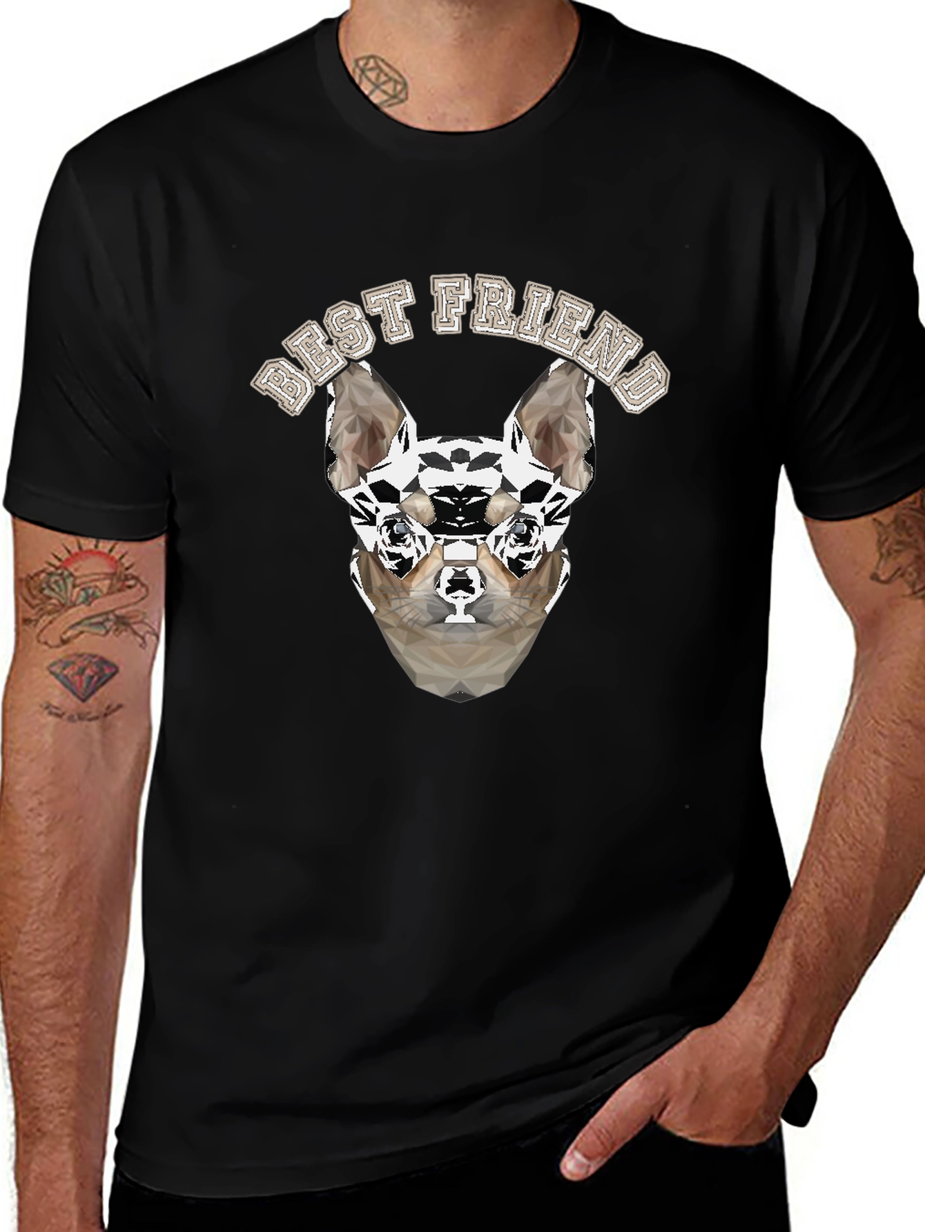 Best Friend Dog Graphic T-Shirt