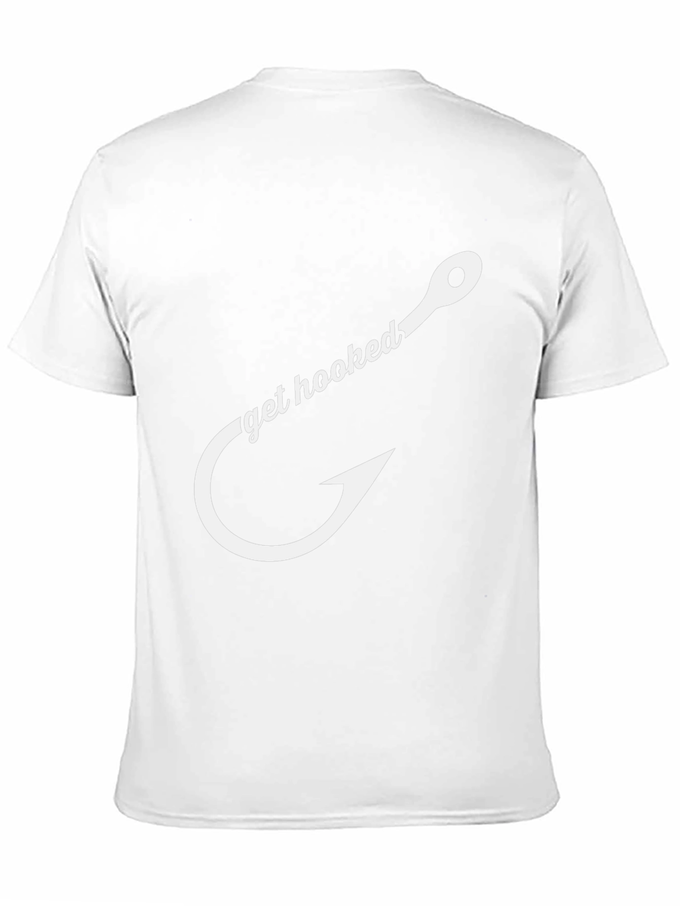 Get Hooked Fishing T-Shirt - Black Cotton Tee
