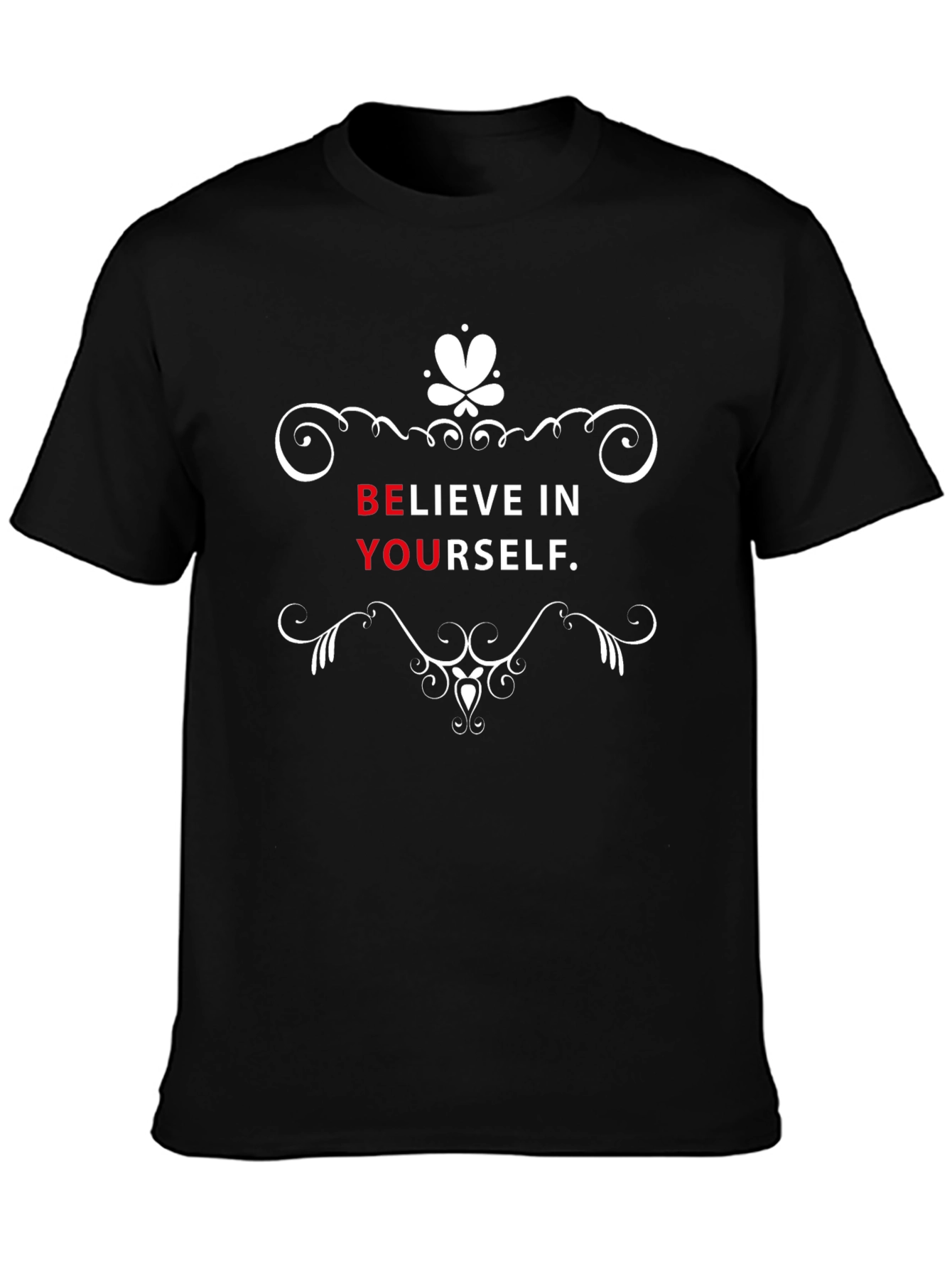 Believe in Yourself Black Graphic Tee