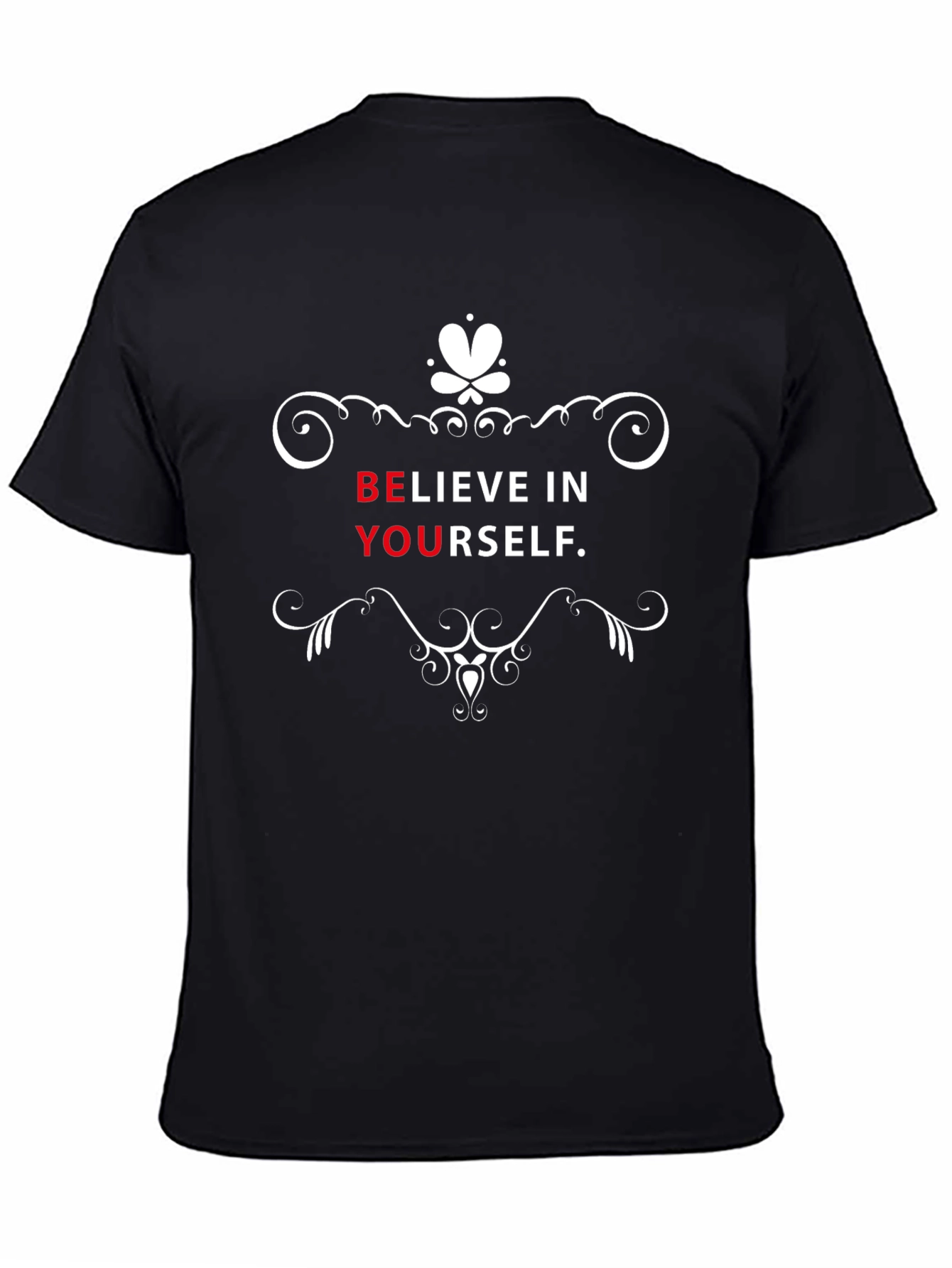 Believe in Yourself Black Graphic Tee