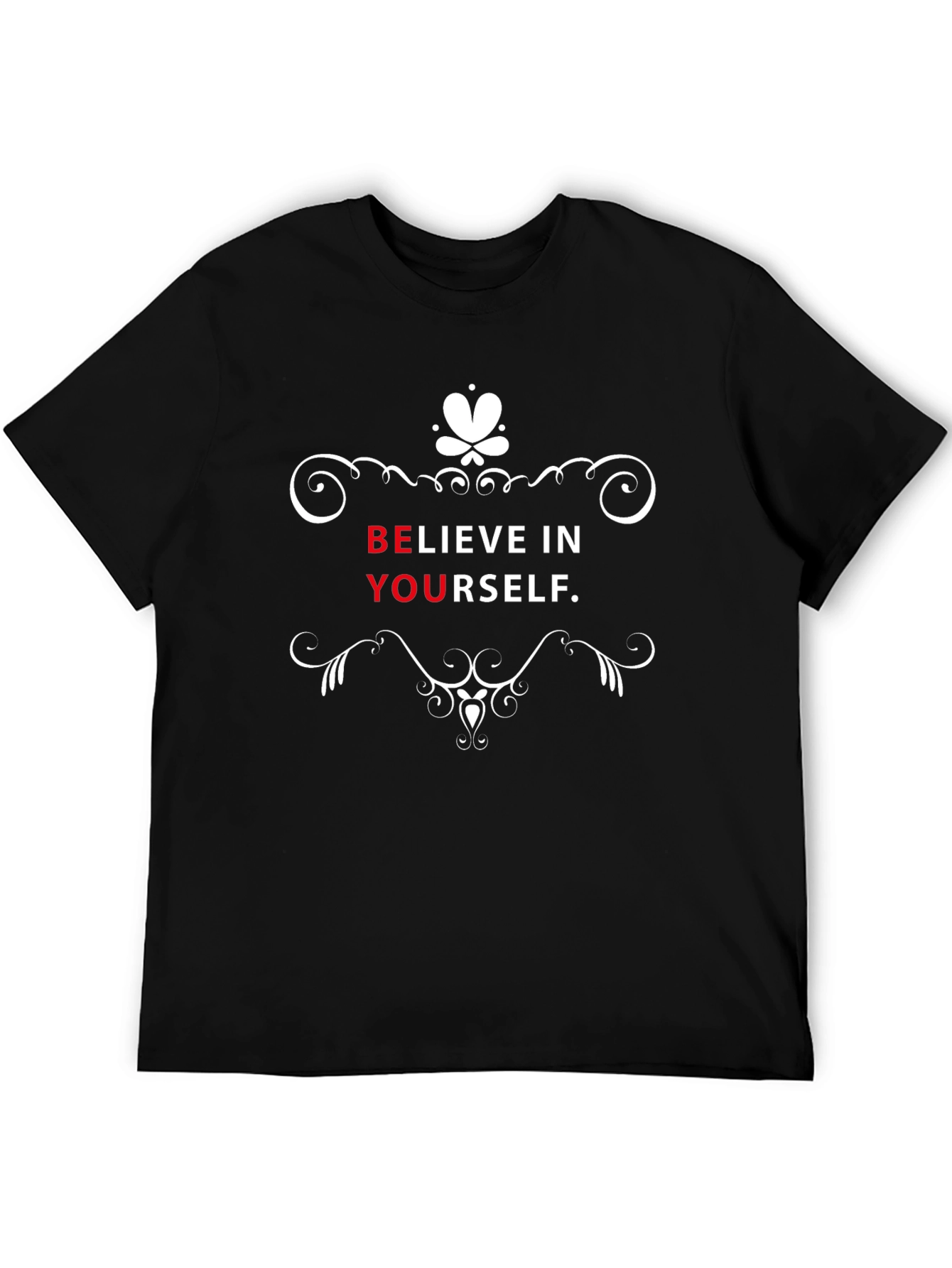 Believe in Yourself Black Graphic Tee