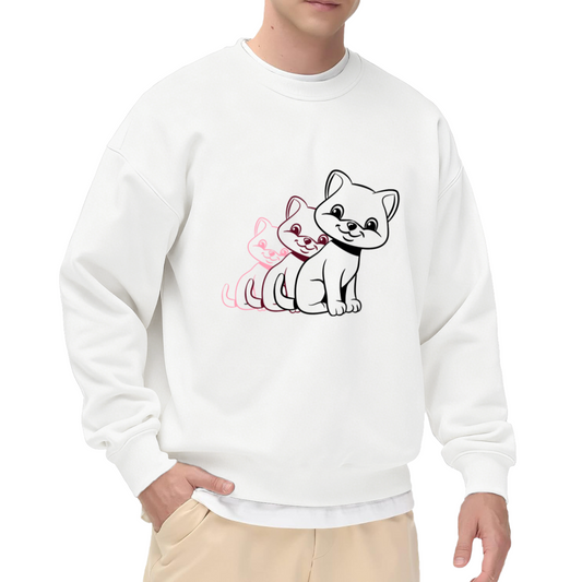 Gothic Bold Cat Eyes Graphic ԲÁìÎÀÒÂ - Unique Design Pullover Sweatshirt