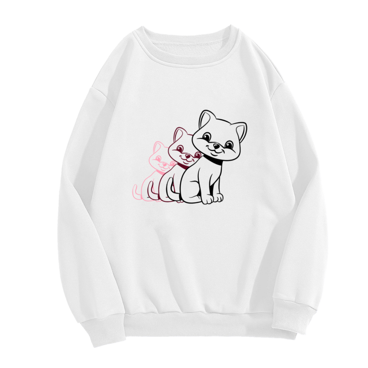 Gothic Bold Cat Eyes Graphic ԲÁìÎÀÒÂ - Unique Design Pullover Sweatshirt