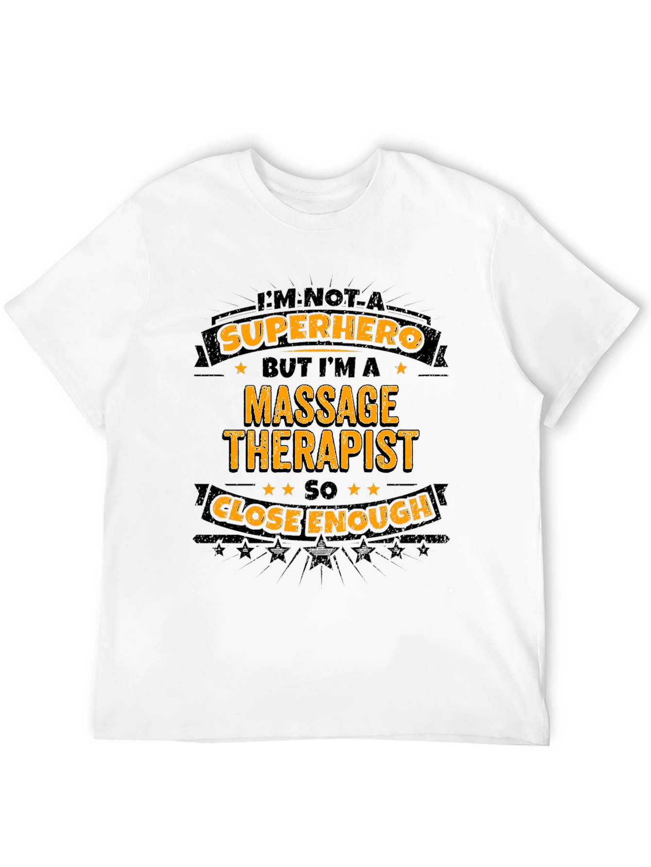 Massage Therapist Superhero T-Shirt - Black Graphic Tee