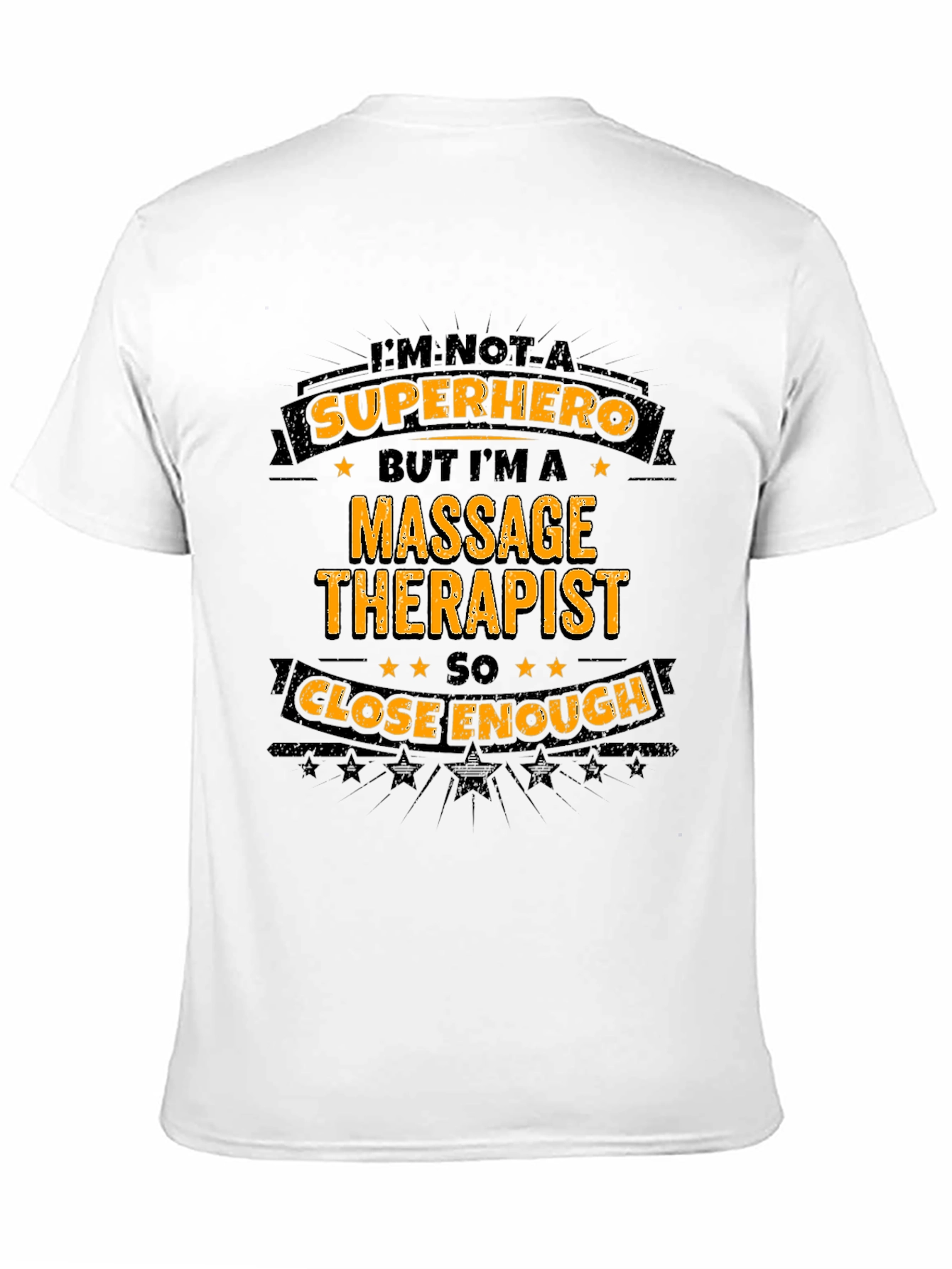 Massage Therapist Superhero T-Shirt - Black Graphic Tee