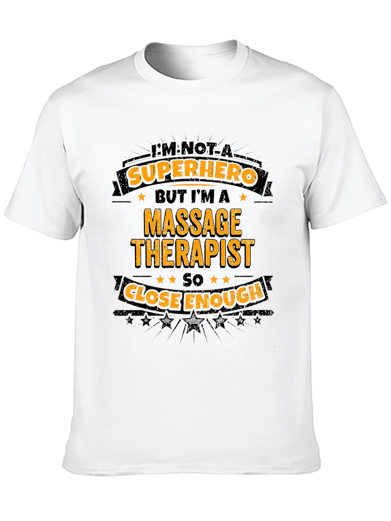 Massage Therapist Superhero T-Shirt - Black Graphic Tee
