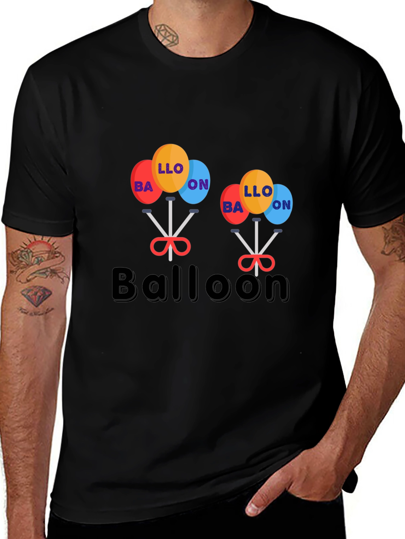 Balloon Graphic Tee - Unique Design!