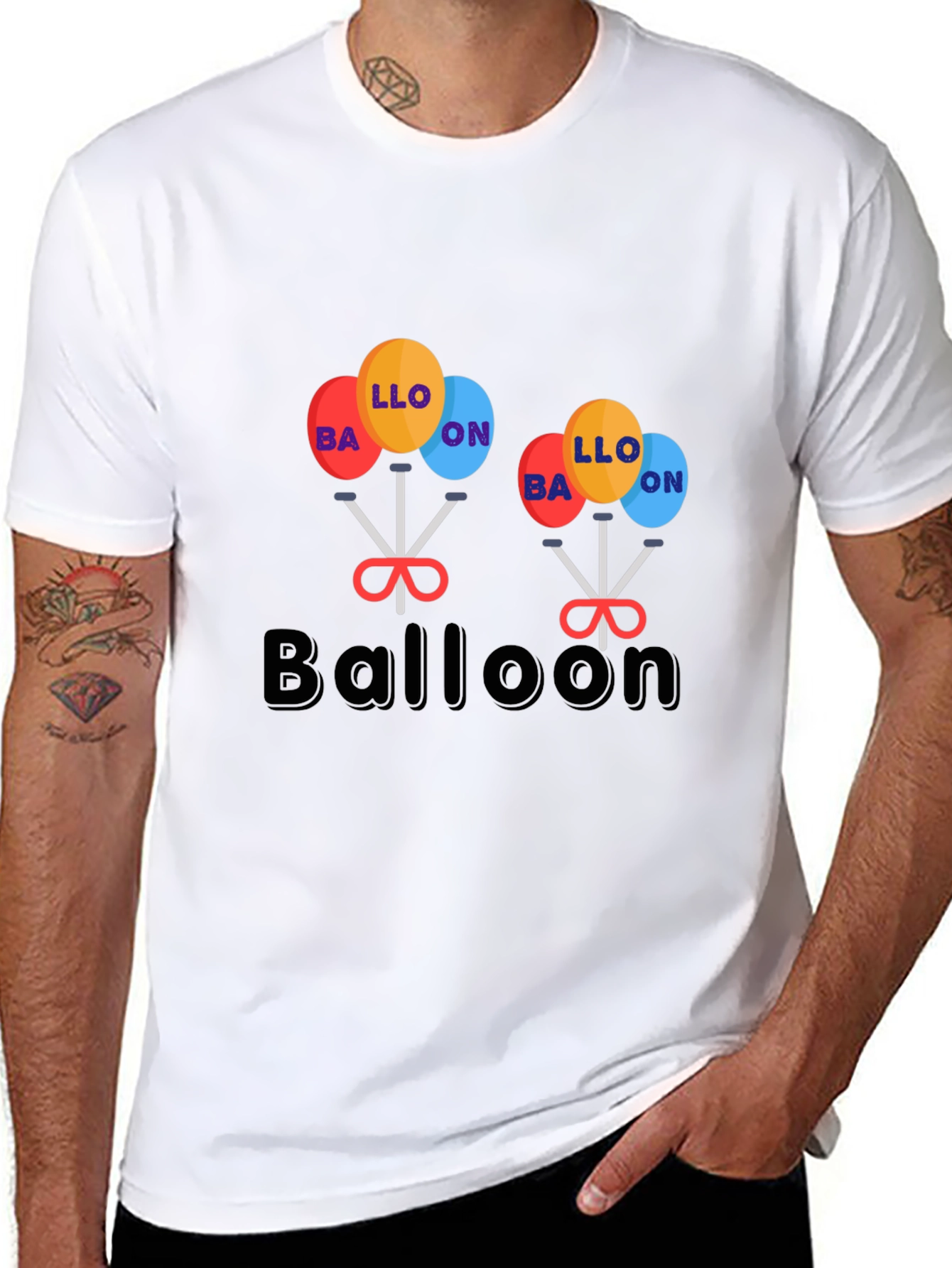 Balloon Graphic Tee - Unique Design!