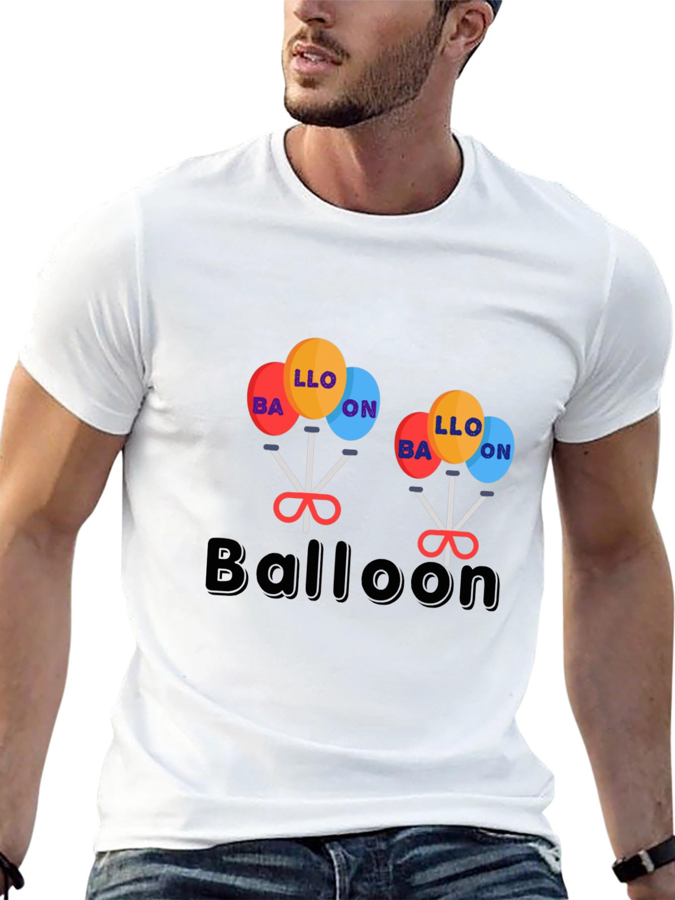 Balloon Graphic Tee - Unique Design!