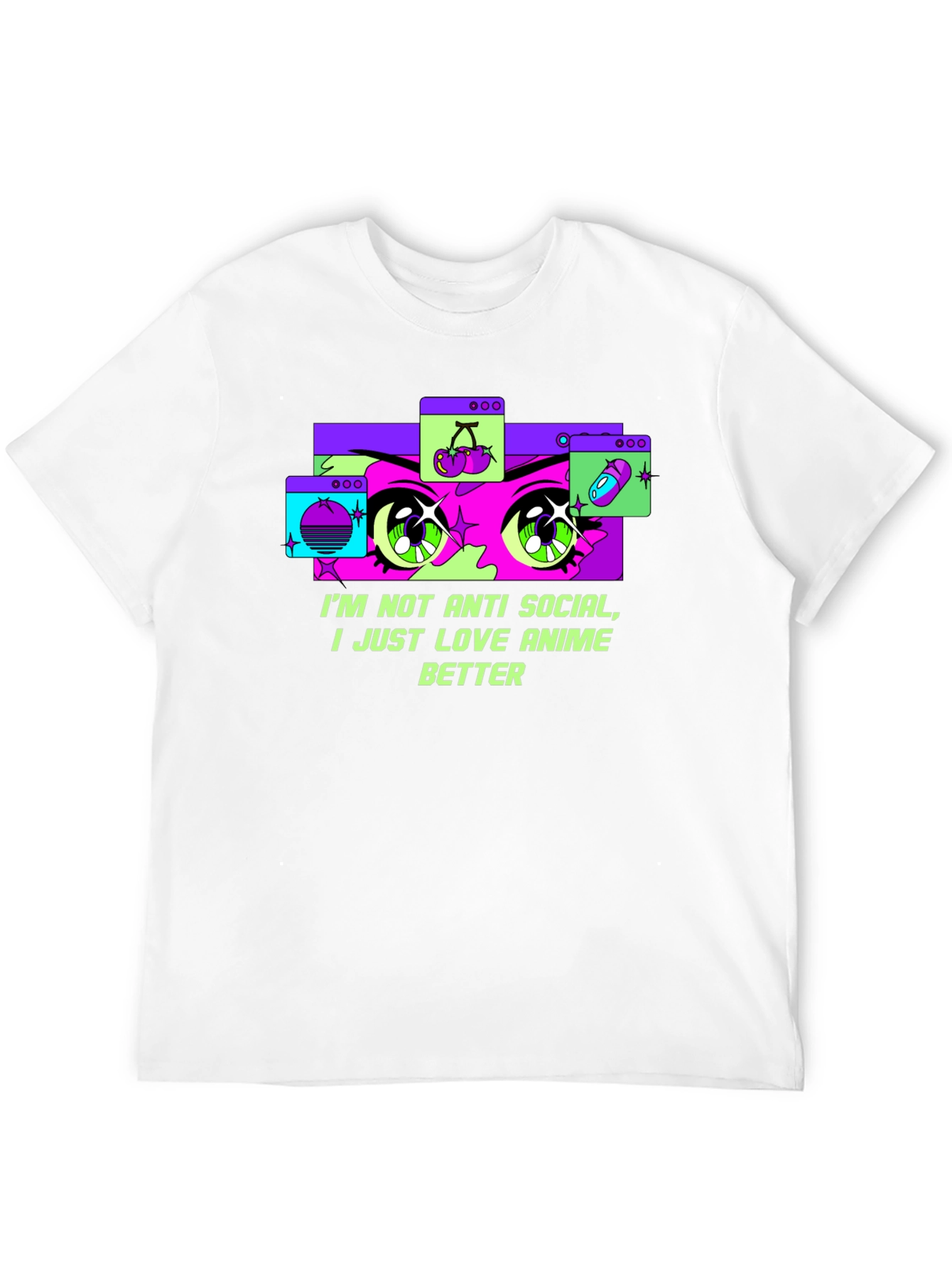 Anime Lover T-Shirt - Im Not Anti-Social