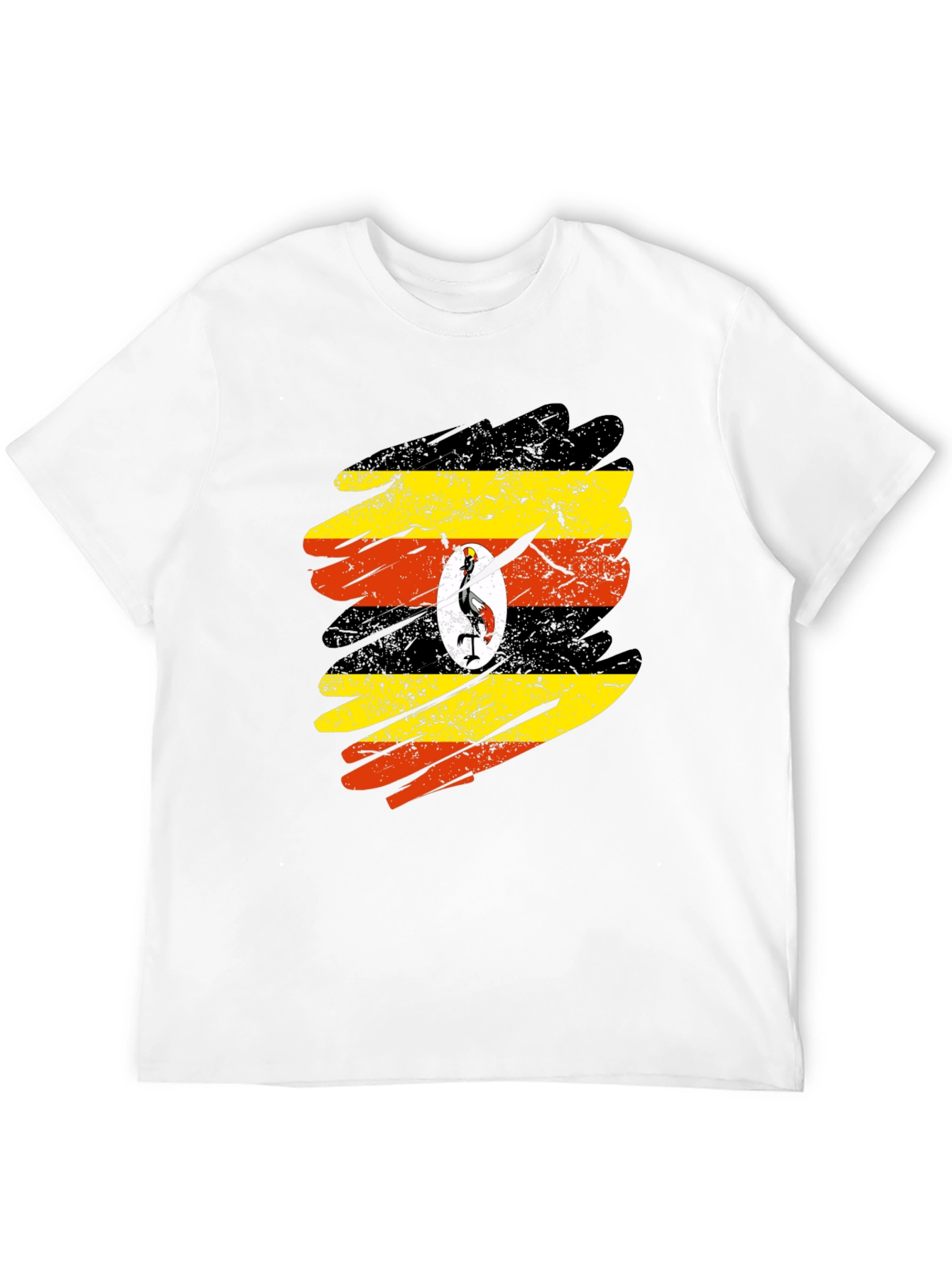 Uganda Flag Brushstroke T-Shirt
